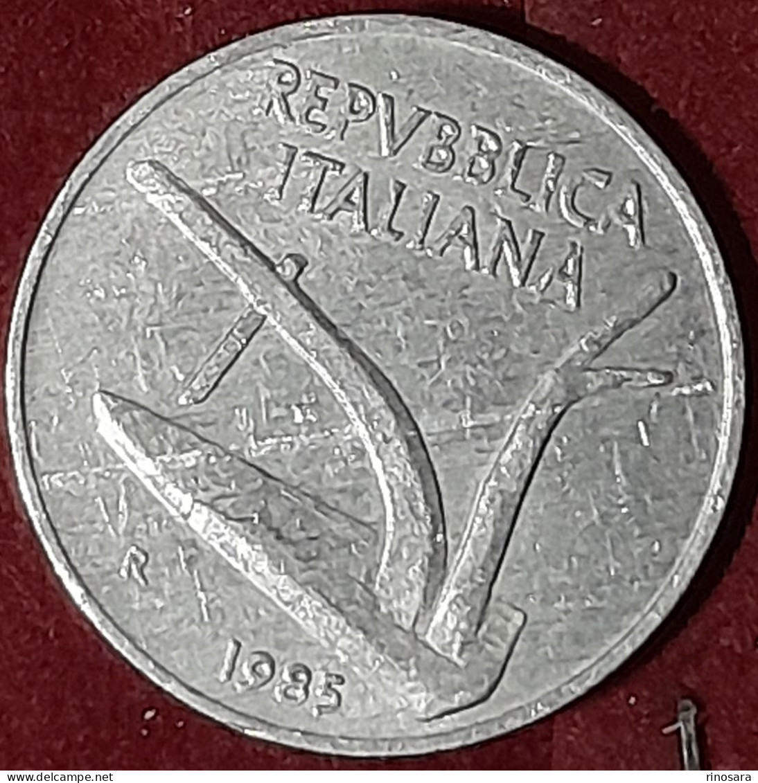 Errore Di Conio 10 Lire 1985 Repubblica Italiana - Variëteiten En Curiosa