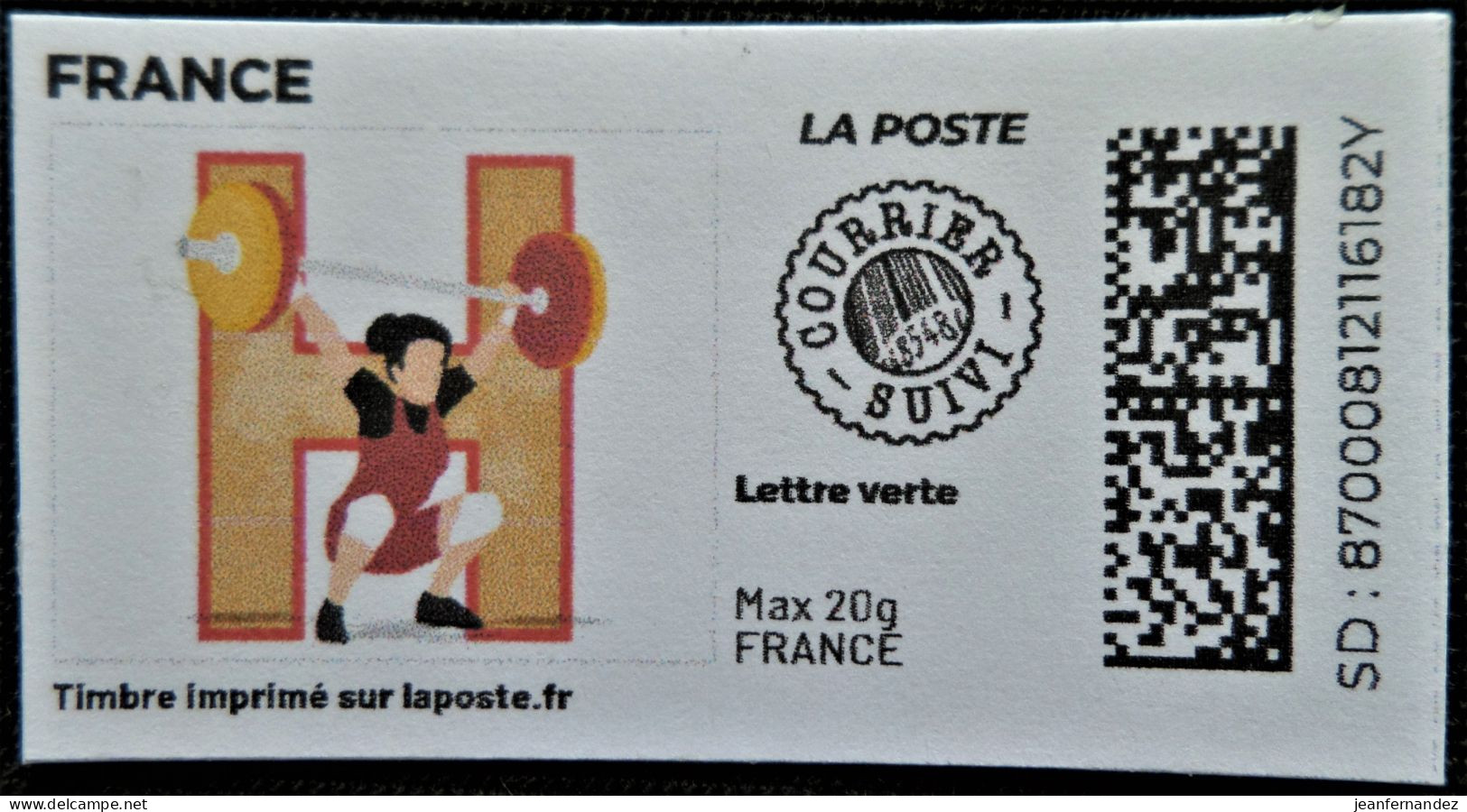 Timbres à Imprimer (Montimbrenligne) Sport H Haltérophilie - Printable Stamps (Montimbrenligne)