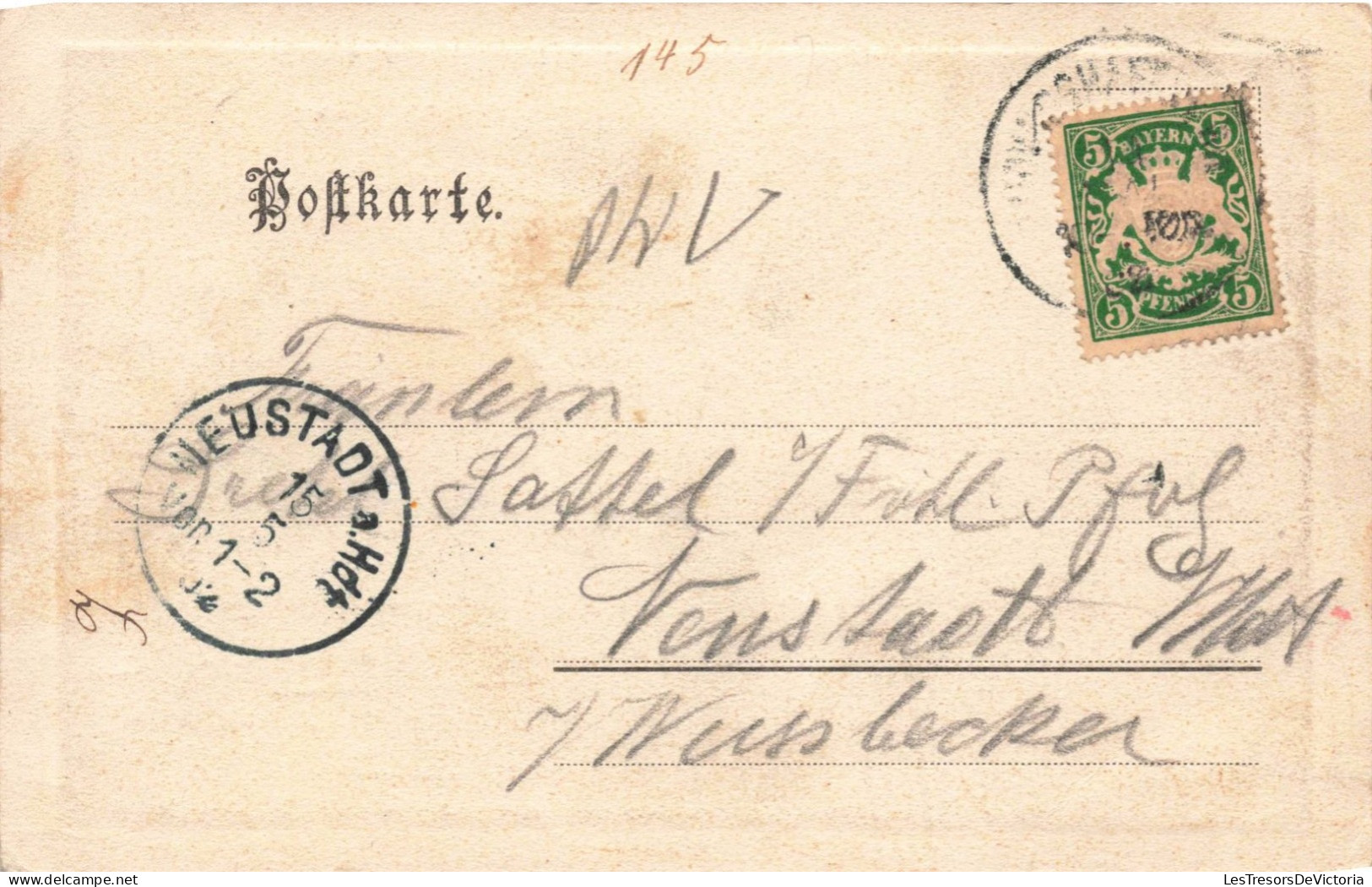 Allemagne - Ludigshafen - Post - Bahnhof -  Carte Postale Ancienne - Ludwigshafen