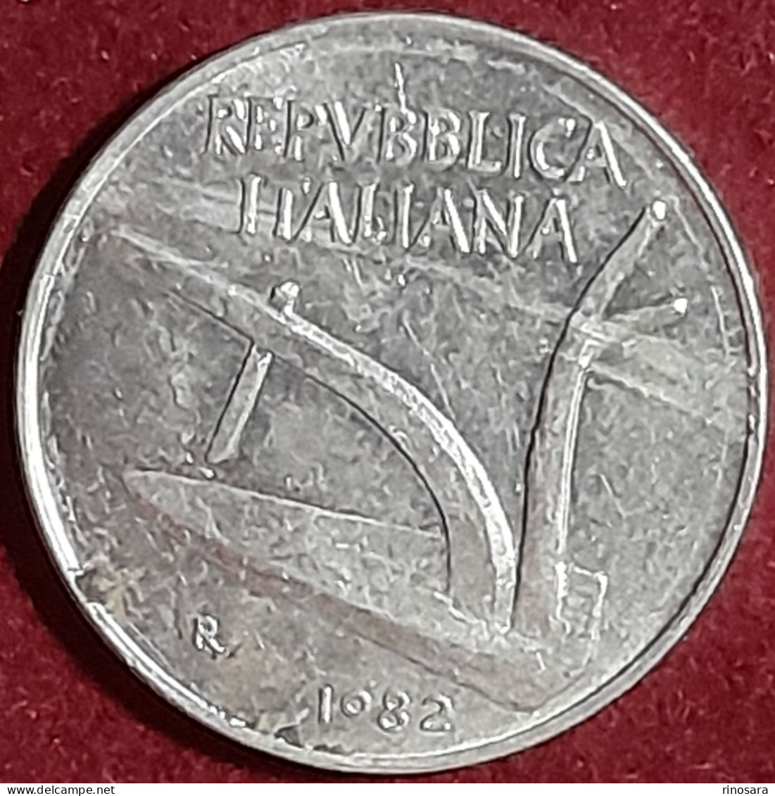 Errore Di Conio 10 Lire 1982 Repubblica Italiana - Variëteiten En Curiosa