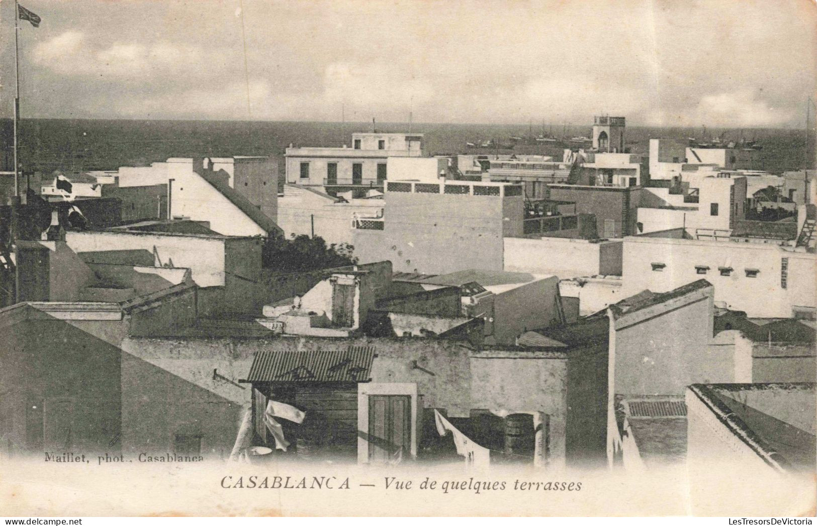 MAROC - Casablanca - Vue De Quelques Terasses - Carte Postale Ancienne - Casablanca