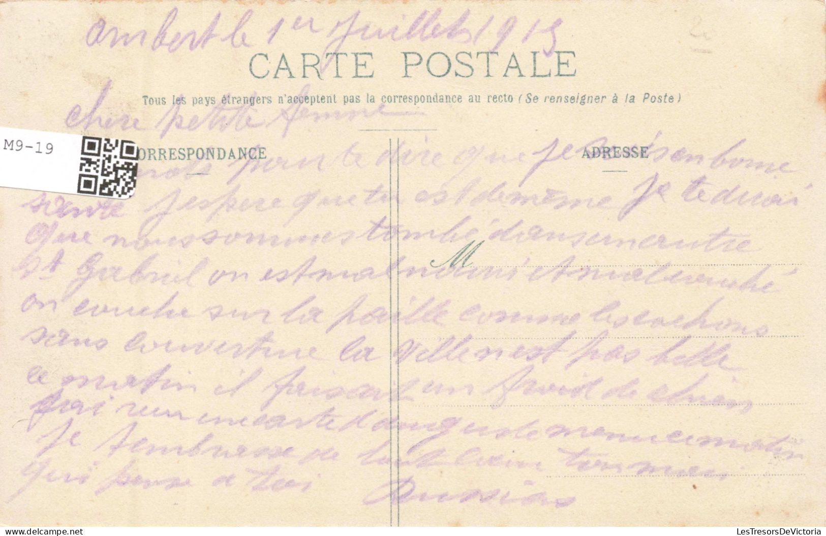 FRANCE - Ambert - Vue Générale - Carte Postale Ancienne - Ambert