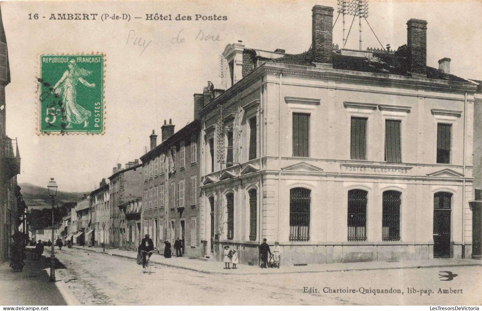 FRANCE - Ambert - Hôtel Des Postes - Carte Postale Ancienne - Ambert