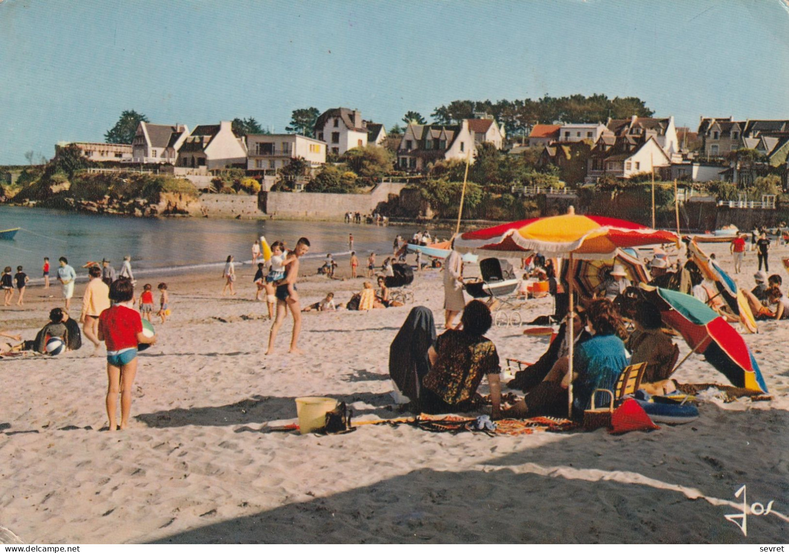 PLOUGONVELIN - LE TRIEZ HIR. - La Plage, Le Coin Des Falaises. CPM Pas Courante - Plougonvelin