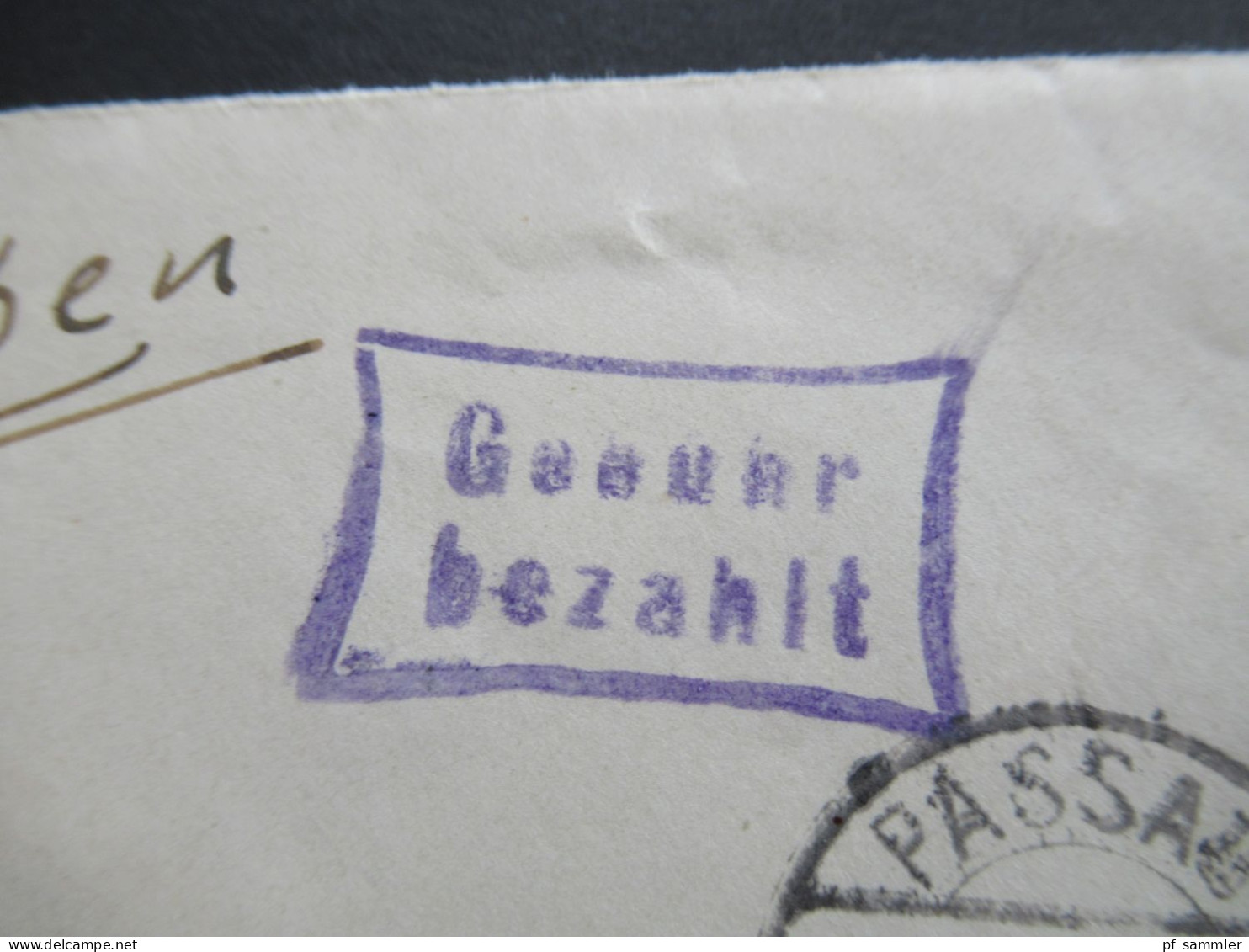 Bizone Am Post 3.1.1946 Nr.9 EF + Violetter Ra2 Gebühr Bezahlt überstempelter R-Zettel Röhrnbach / Passau 1 - Storia Postale