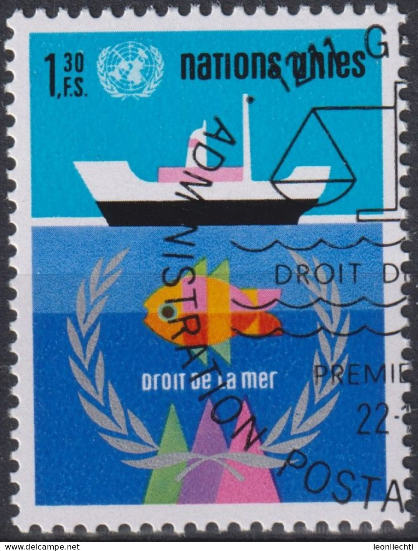 1974 UNO Genf ° Mi:NT-GE 45, Yt:NT-GE 45, Zum:NT-GE 45, Seerecht, - Gebraucht