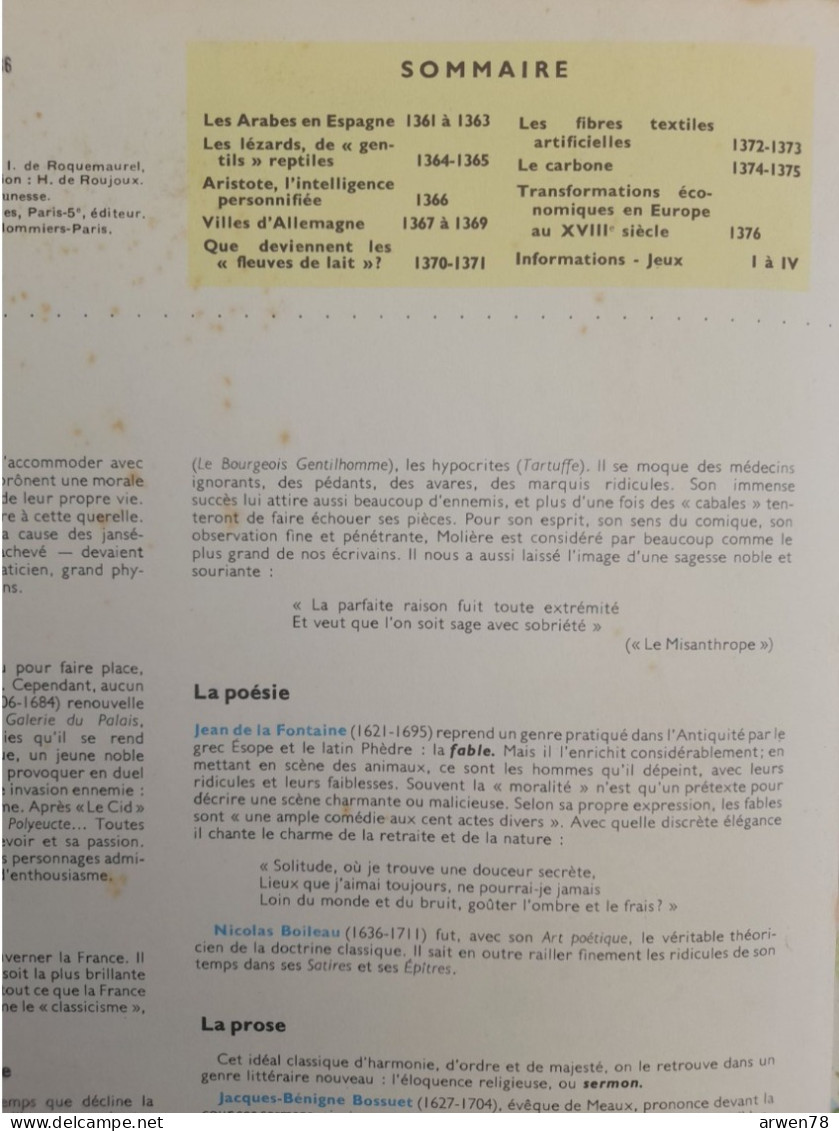 TOUT L'UNIVERS N° 86 LES ARABES EN ESPAGNE LEZARD ARISTOTE LE CARBONE VILLES D'ALLEMAGNE LE LAIT L'EUROPE AU XVIII SIECL - Enzyklopädien