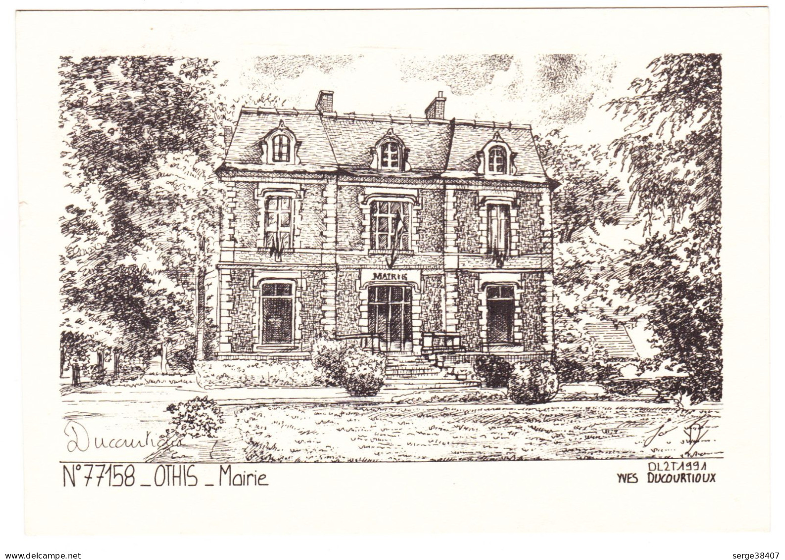 Othis - Y. Ducourtioux 91 - Mairie # 8-11/3 - Othis