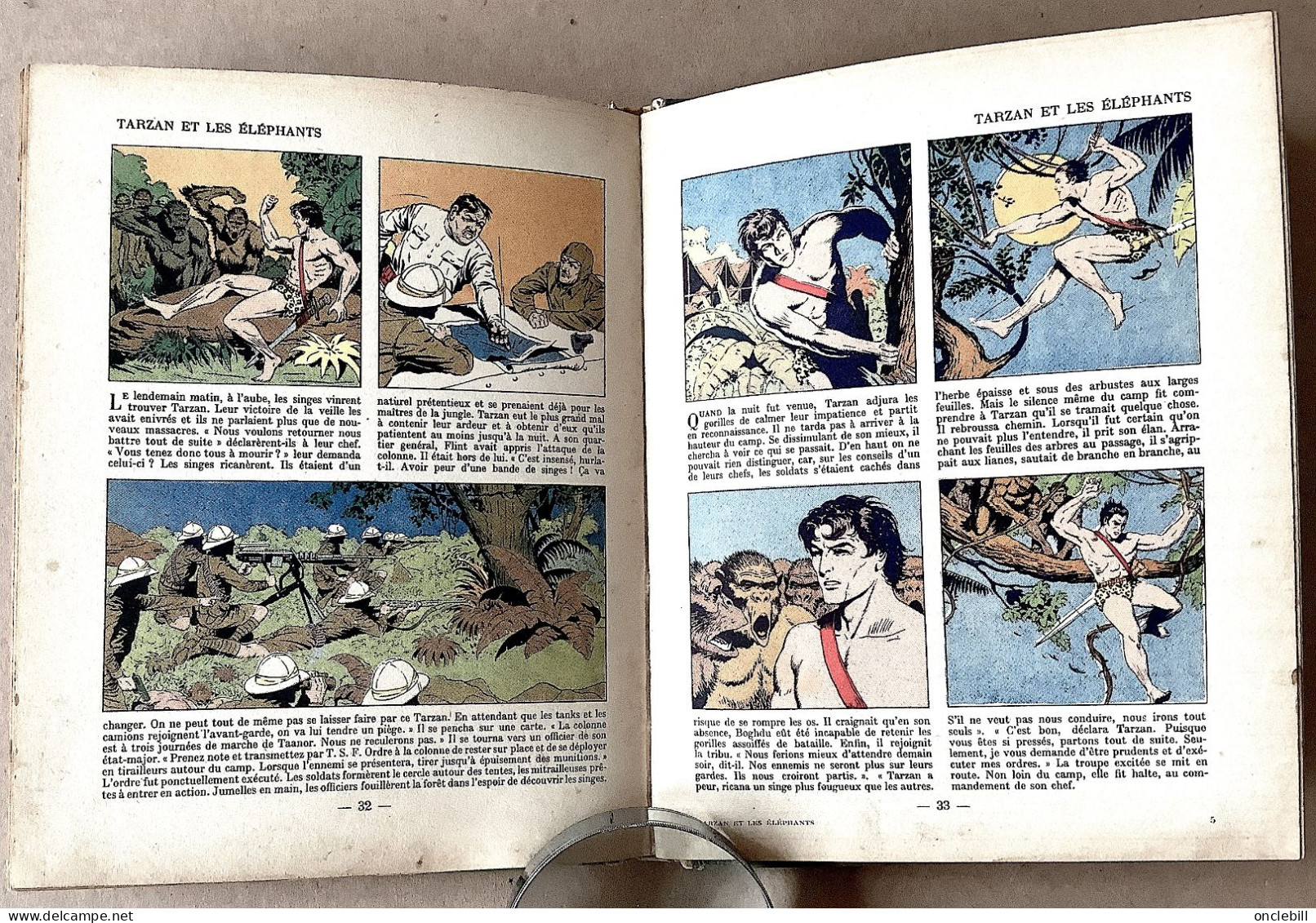 TARZAN Et Les éléphants EG Rice Burroughs Hachette 1938 Très Bon état - Tarzan