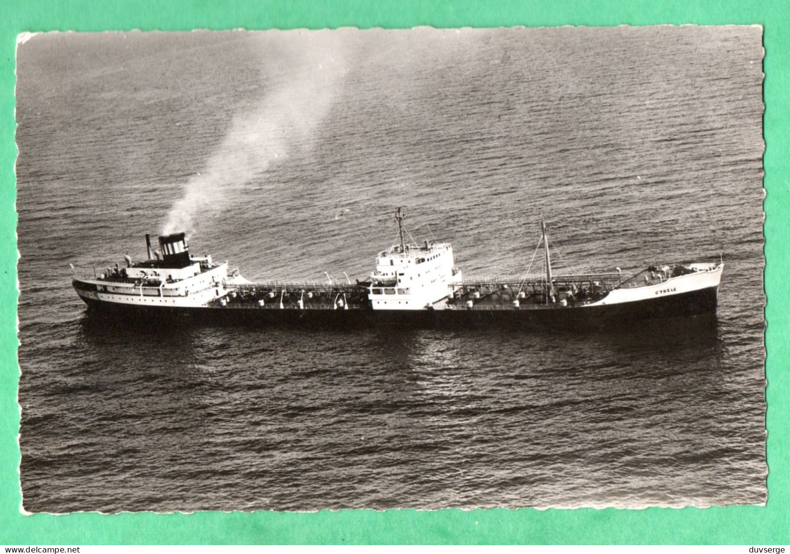 Cargo Bateau Ship Petrolier Tanker S/S " Cybele " Compagnie Auxiliaire De Navigation ( Format 9cm X 14cm ) - Pétroliers