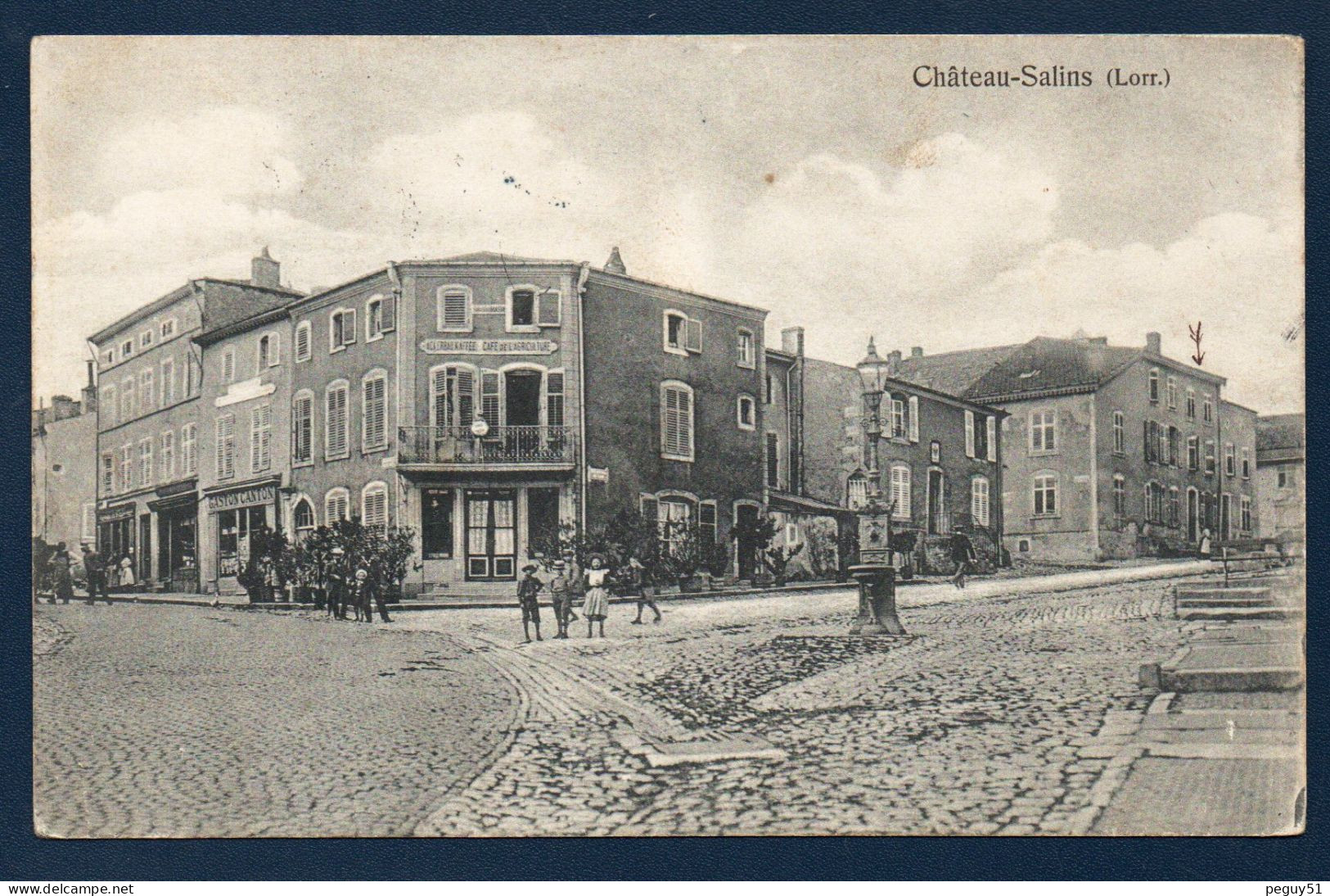 57. Château-Salins. Ackerbaukaffee. Café De L' Agriculture. Atelier Gaston Canton. 1909 - Chateau Salins