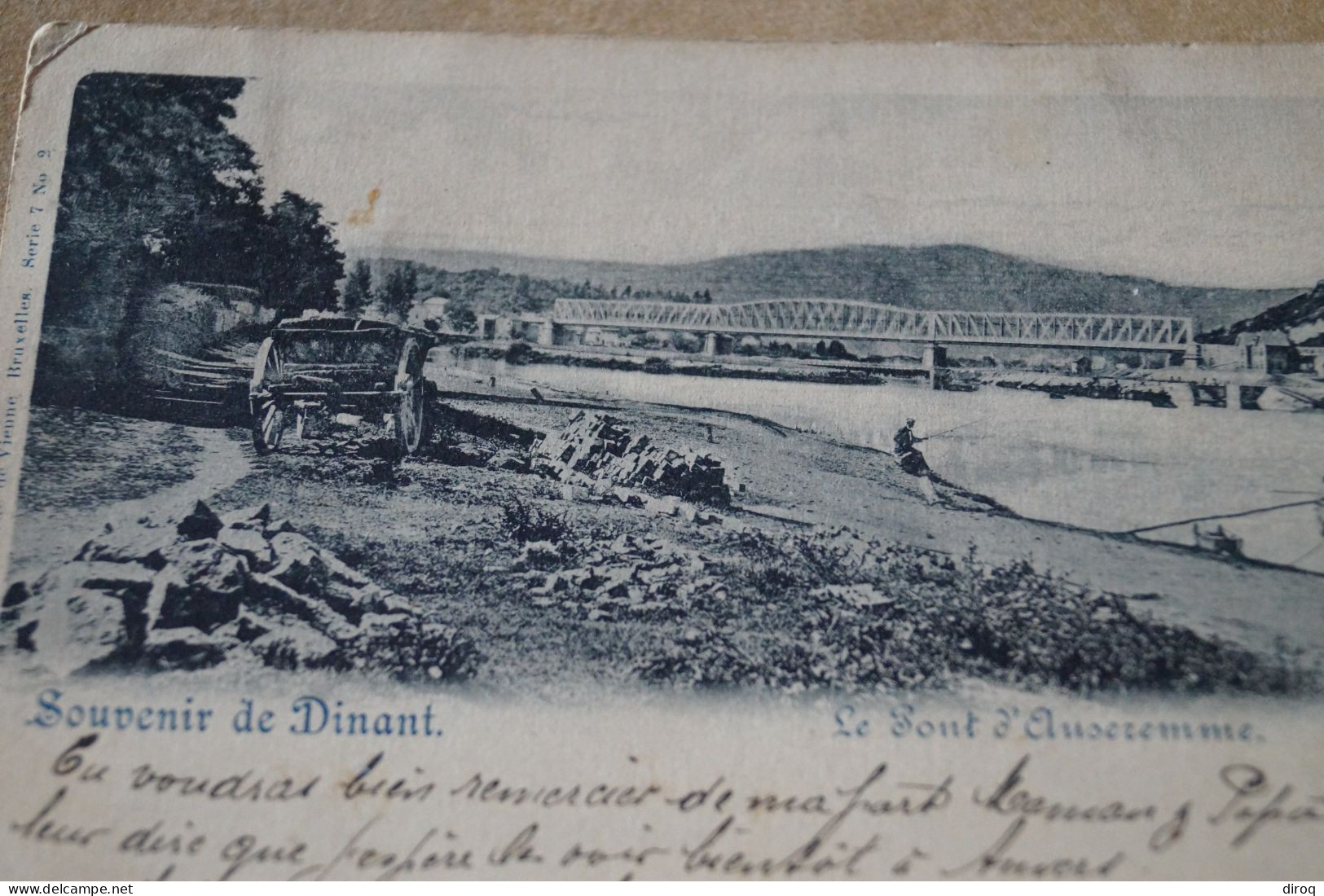 Belle Carte  Ancienne,1899,dinant,le Pont D'Anseremme - Dinant