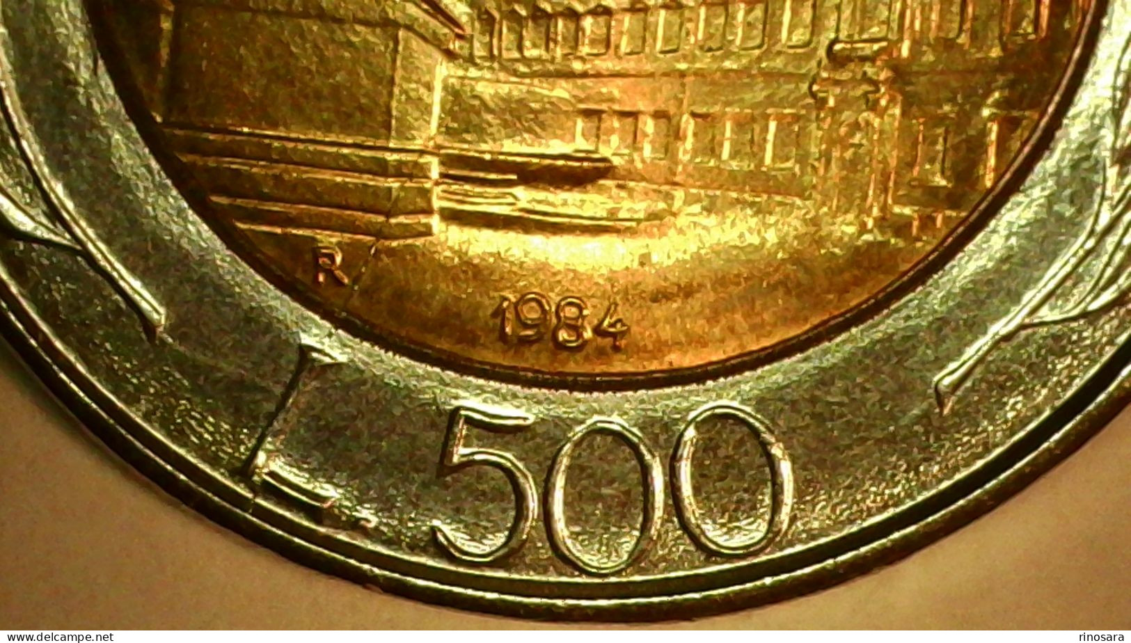 Errore Di Conio 500 Lire 1984 Repubblica Italiana - Variétés Et Curiosités