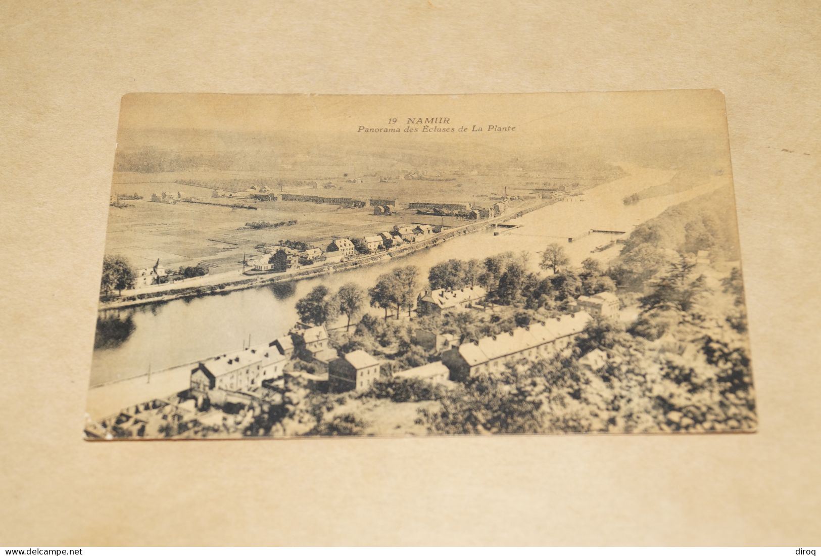 Belle Carte  Ancienne,Namur 1922,panorama Et écluses De La Plante - Namur