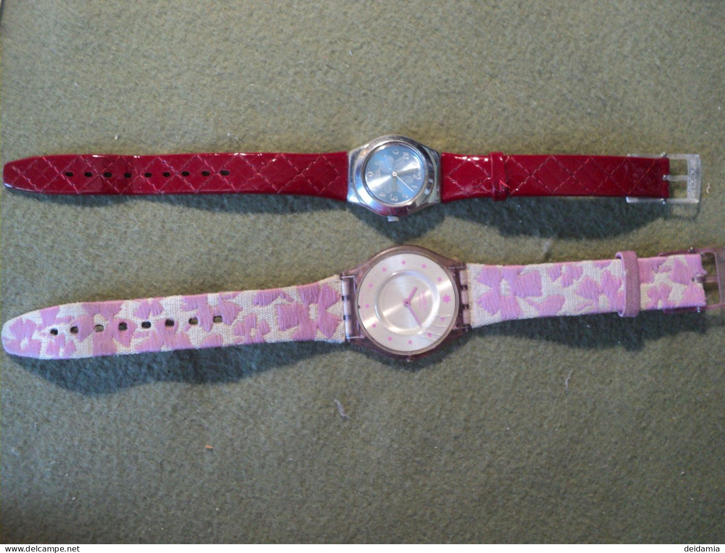 PAIRE DE MONTRES FEMININES SWATCH. 2002 / 2006 VENDUES EN L ETAT POUR PIECES. - Moderne Uhren