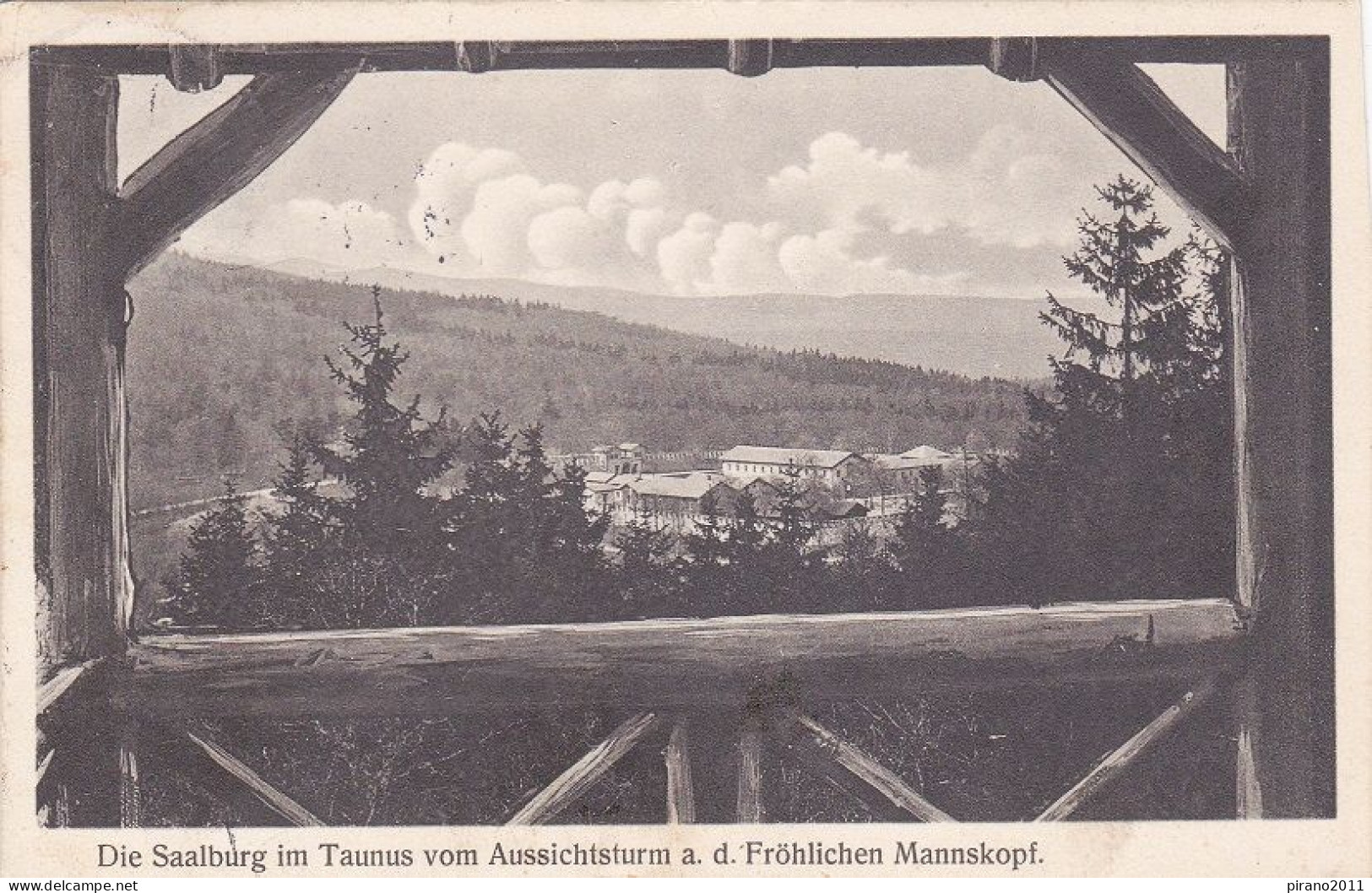 Saalburg Vom Aussichtsturm A. D. "Fröhlichen Mannskopf" - Saalburg