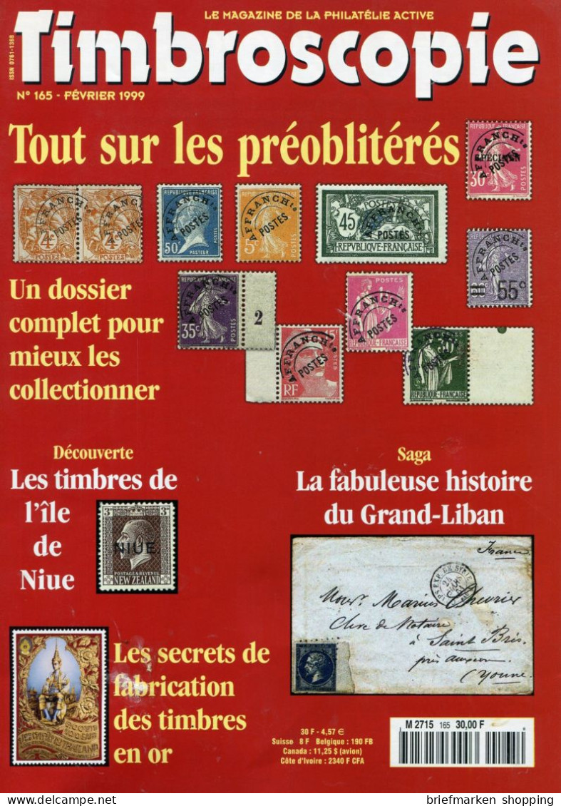 Timbroscopie -  #165 - Fevrier 1999 - Français (àpd. 1941)