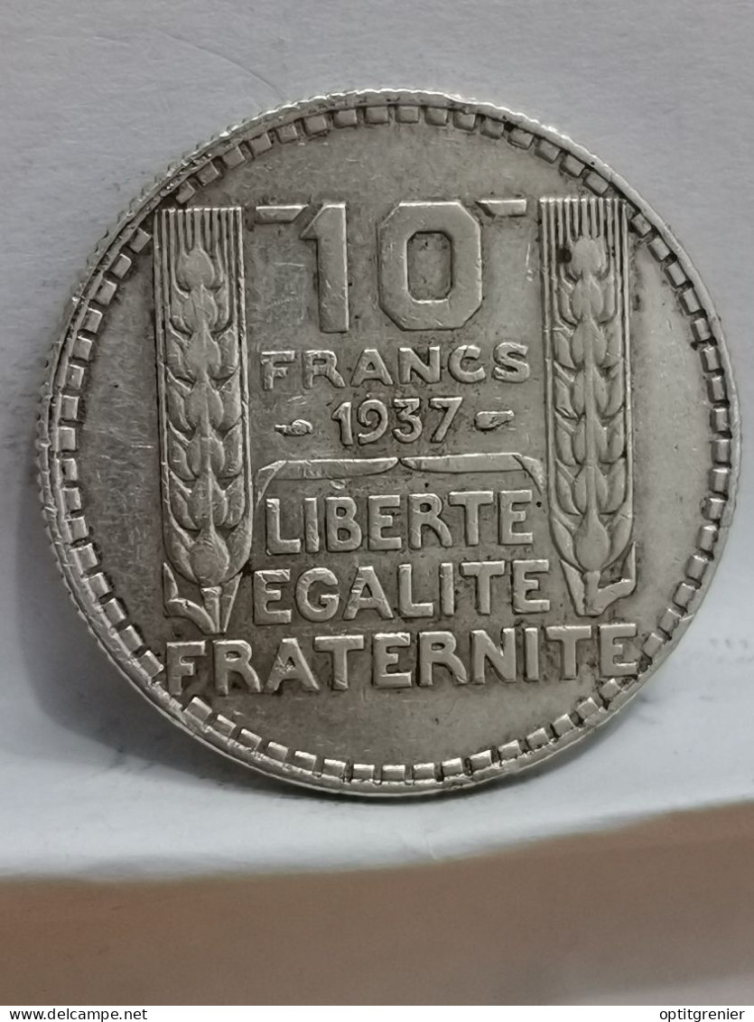 10 FRANCS TURIN ARGENT 1937 52368 EX. FRANCE / SILVER - 10 Francs