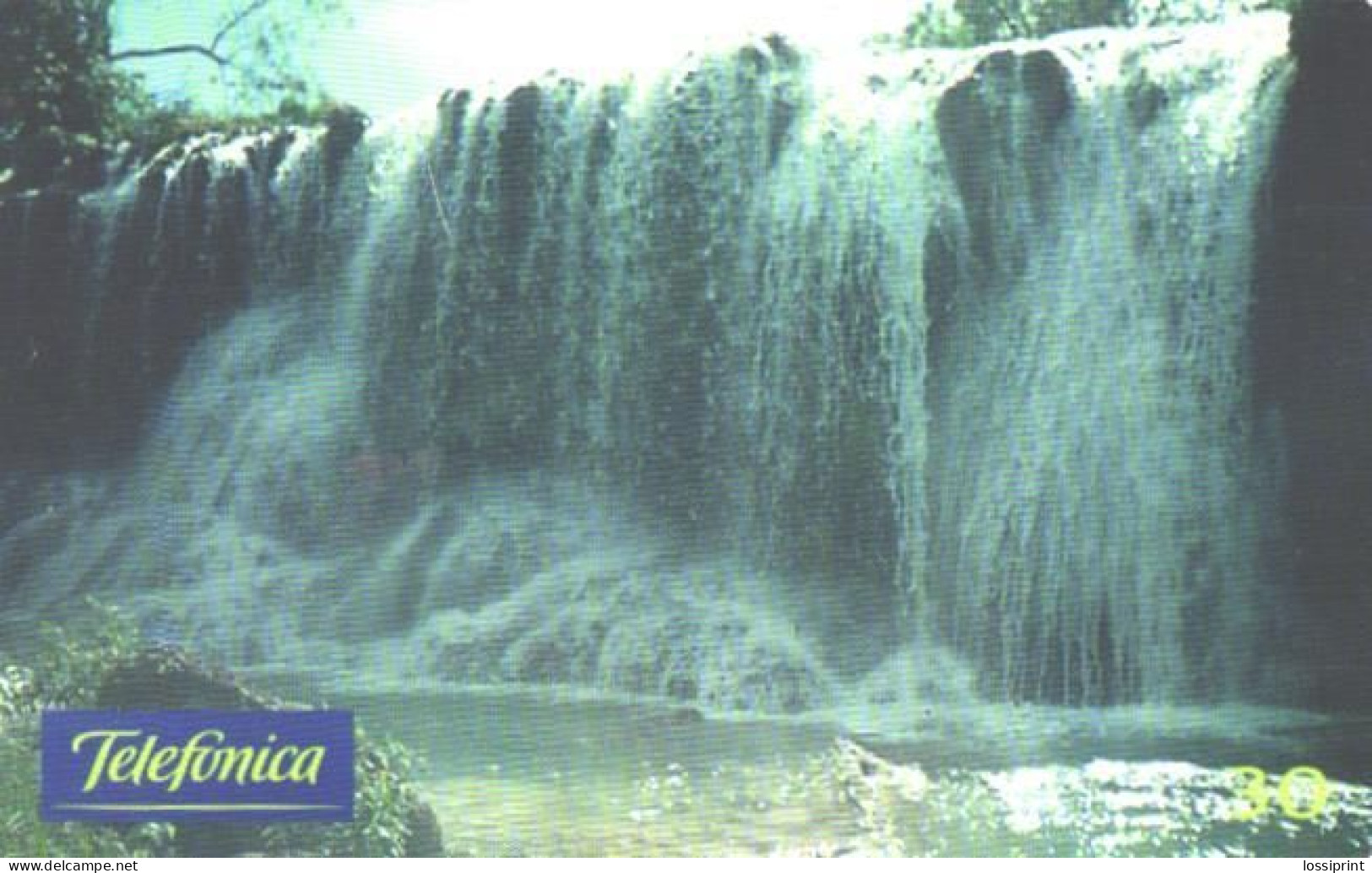 Brazil:Brasil:Used Phonecard, Telefonica, 30 Units, Rio Mimiso Waterfall, 1999 - Landschappen