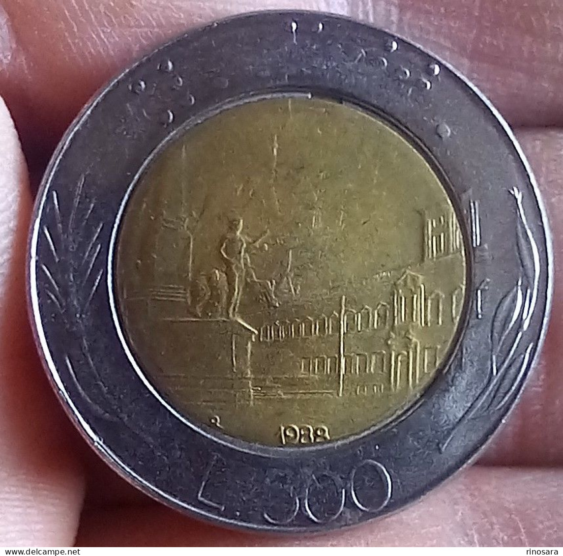 Errore Di Conio 500 Lire 1988 Repubblica Italiana - Variëteiten En Curiosa