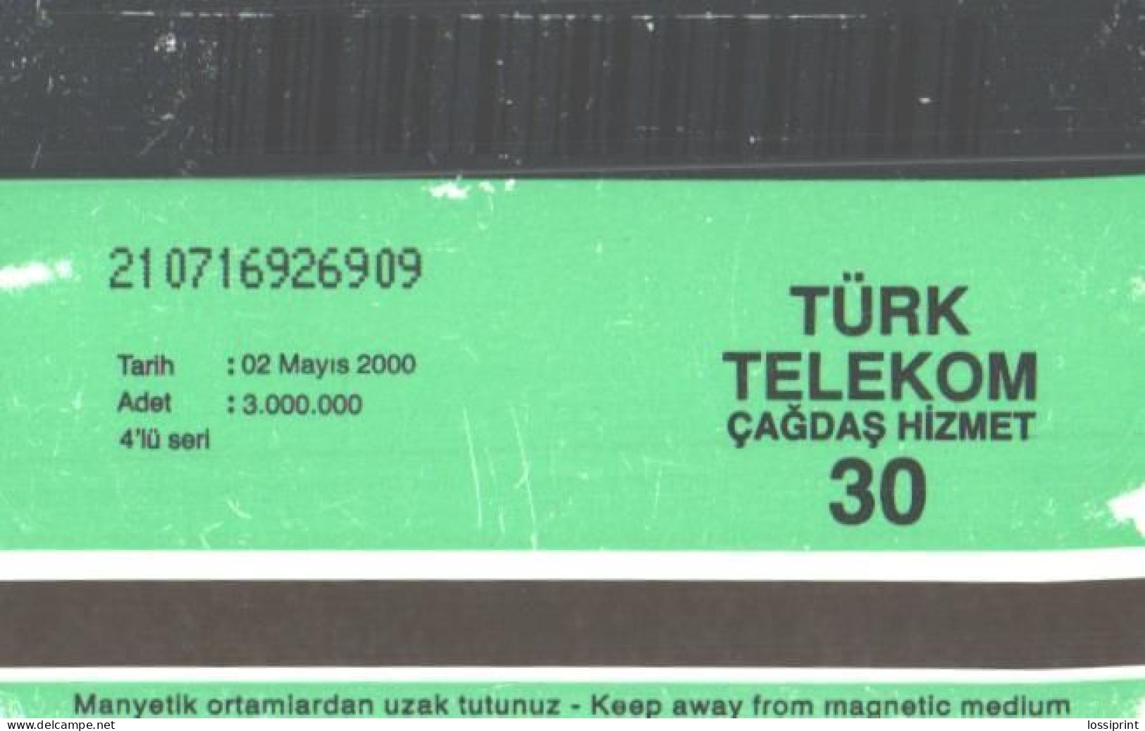 Turkey:Used Phonecard, Türk Telekom, 30 Units, Bridge, World Radiocommunication Conference, 2000 - Paisajes