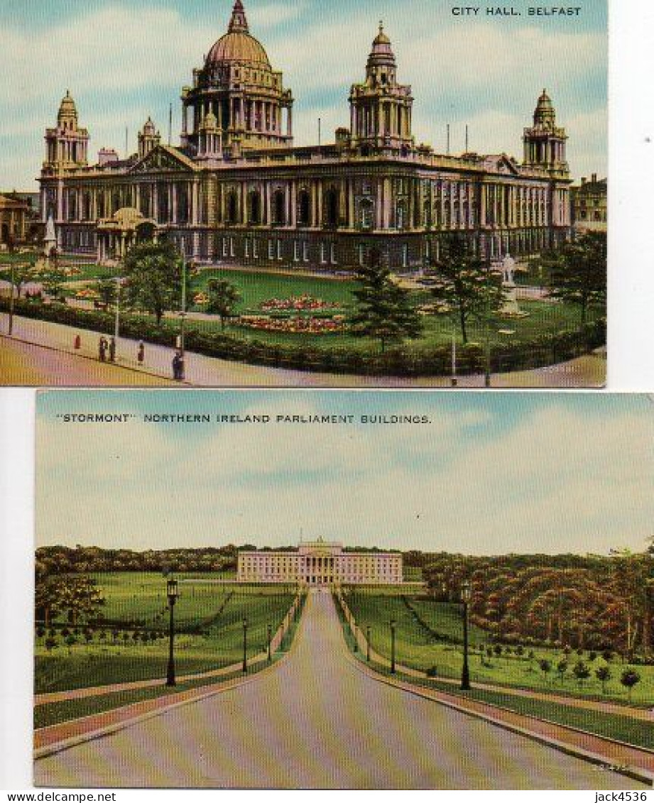 Carte Postale Ancienne X 2 - Non Circulé - IRLANDE DU NORD - BELFAST - Belfast