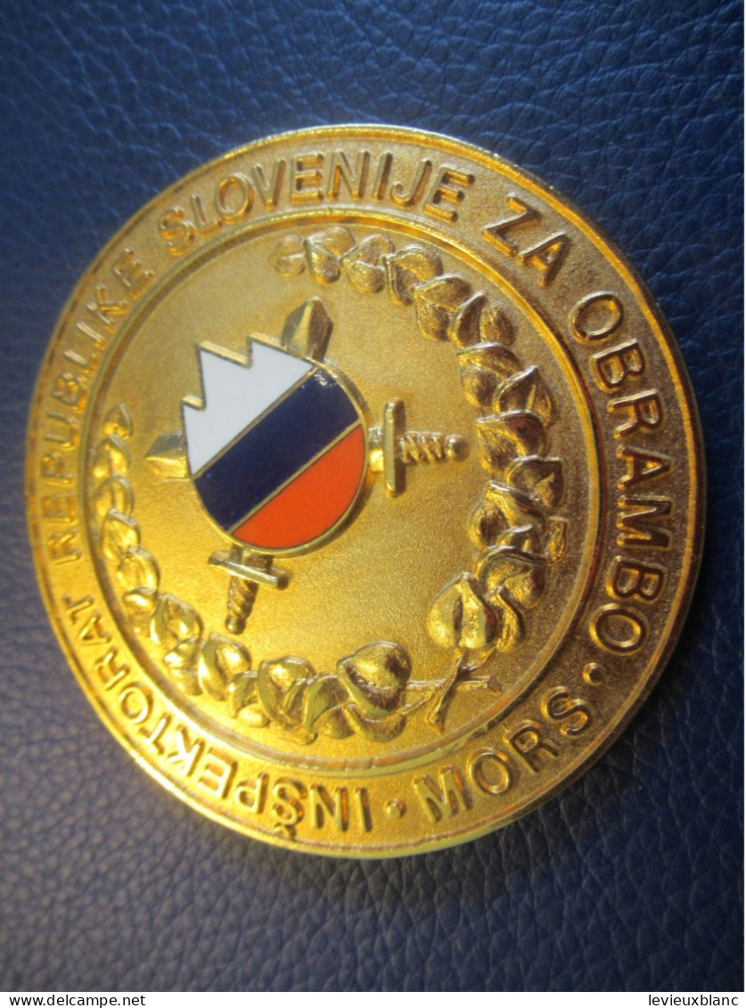 Médaille / Inspektorat Republike Slovenije Za Obrambo/ MORS/Avec Couleurs Slovènes/Date à Déterminer    MED475 - Frankrijk