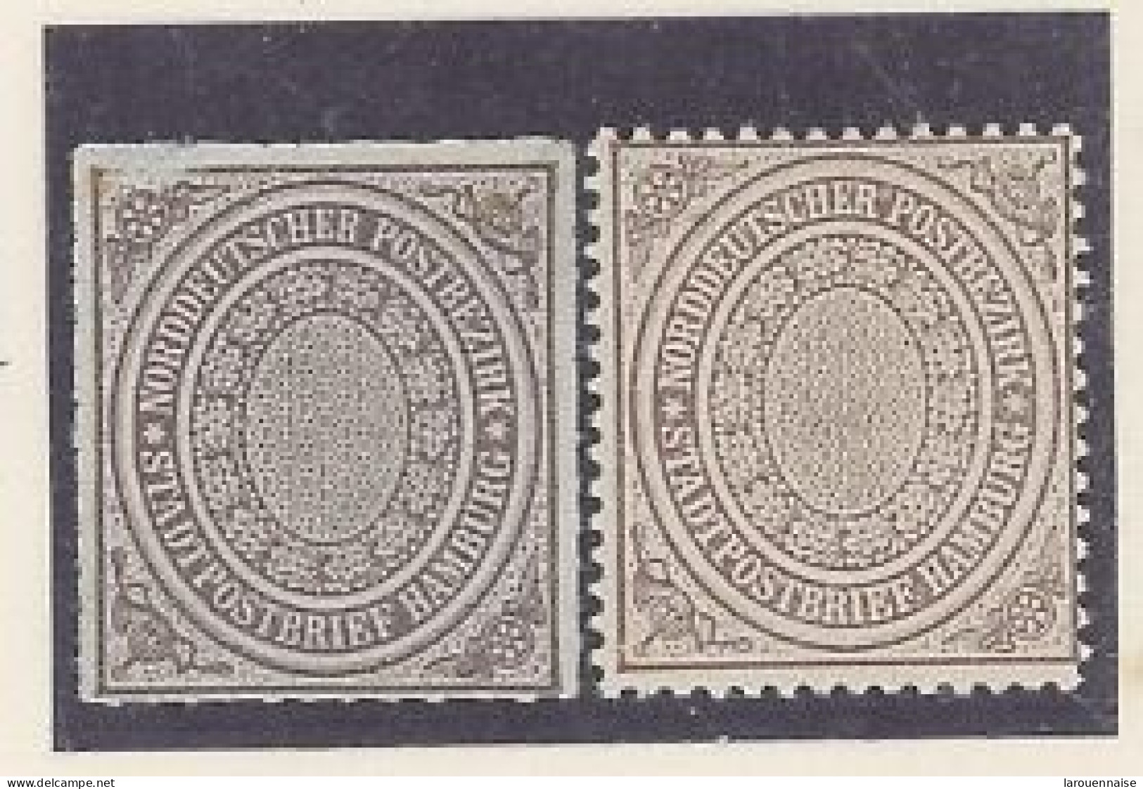 ALLEMAGNE DU NORD - N°1 - SANS VALEUR (1/2S)brun -lilas  - N°2 -SANS VALEUR ( 1/2 S) Brun - Nuovi