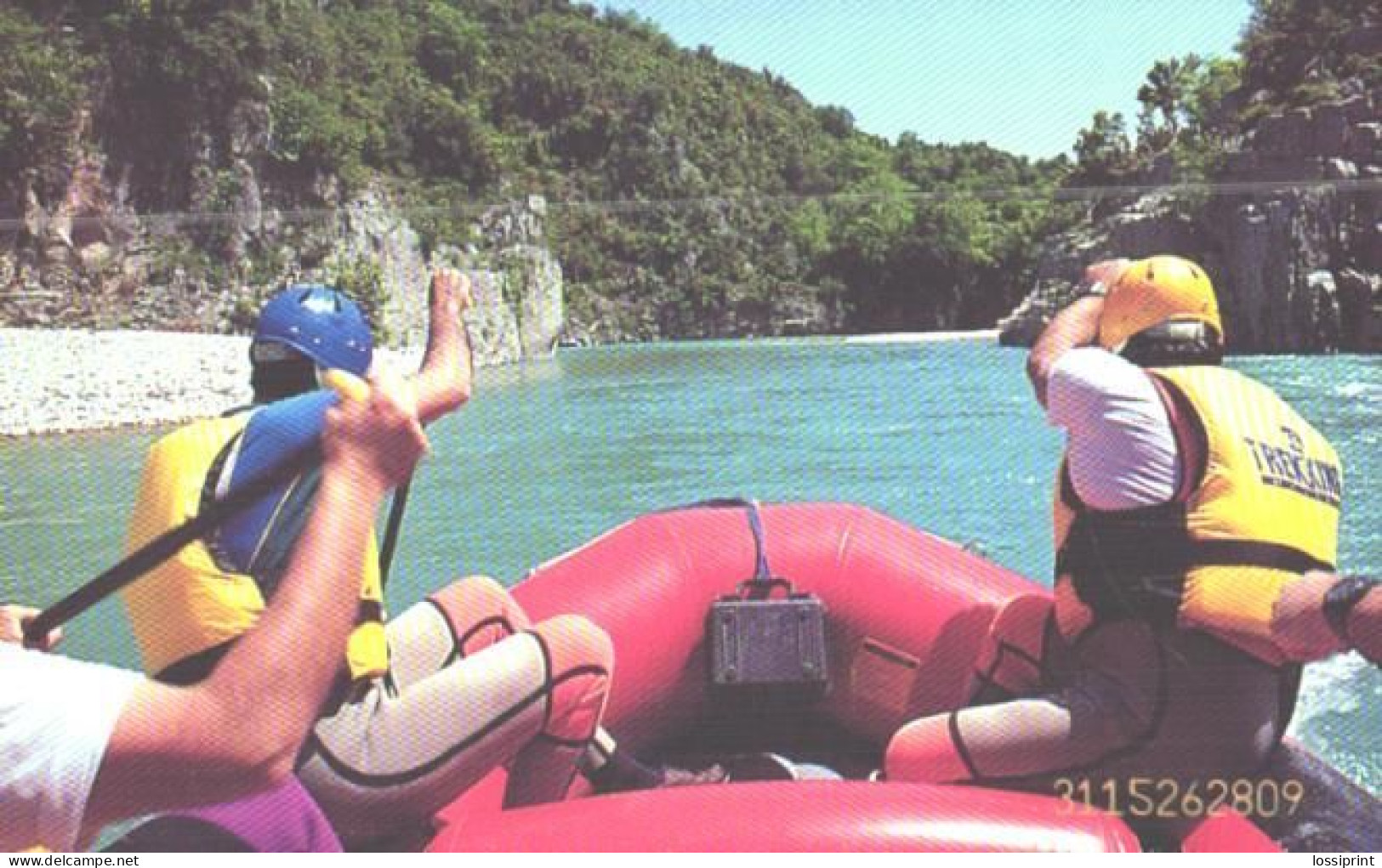 Greece:Used Phonecard, OTE, 100 Units, Rafting, Axelooz, 1996 - Landschaften