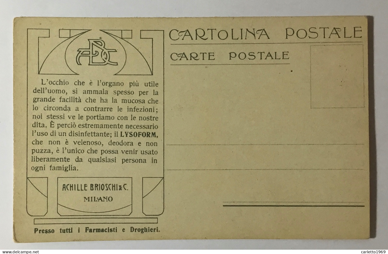 LA POSTA NEL MONTENEGRO - RETRO PUBBLICITÀ BRIOSCHI - NV FP - Postal Services