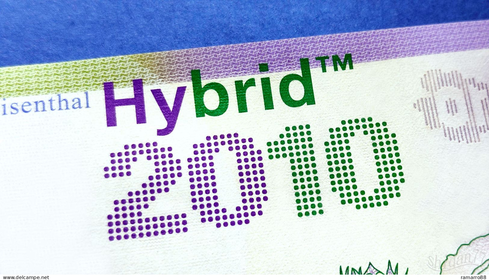 Louisenthal / Giesecke Devrient G&D - Yvonne Hybrid 2010 Specimen Test Note Unc