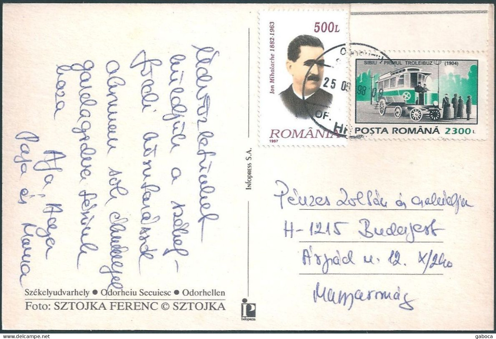 C4621 Romania Transport Trolleybus Personality Politician Mihalache - Busses