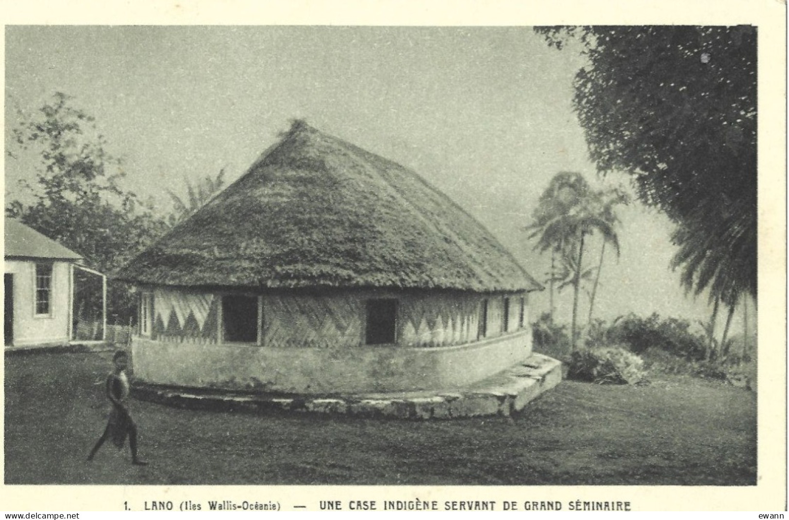 CPA - Iles Wallis - Lano - Une Case Indigène Servant De Grand Séminaire - Wallis-Et-Futuna