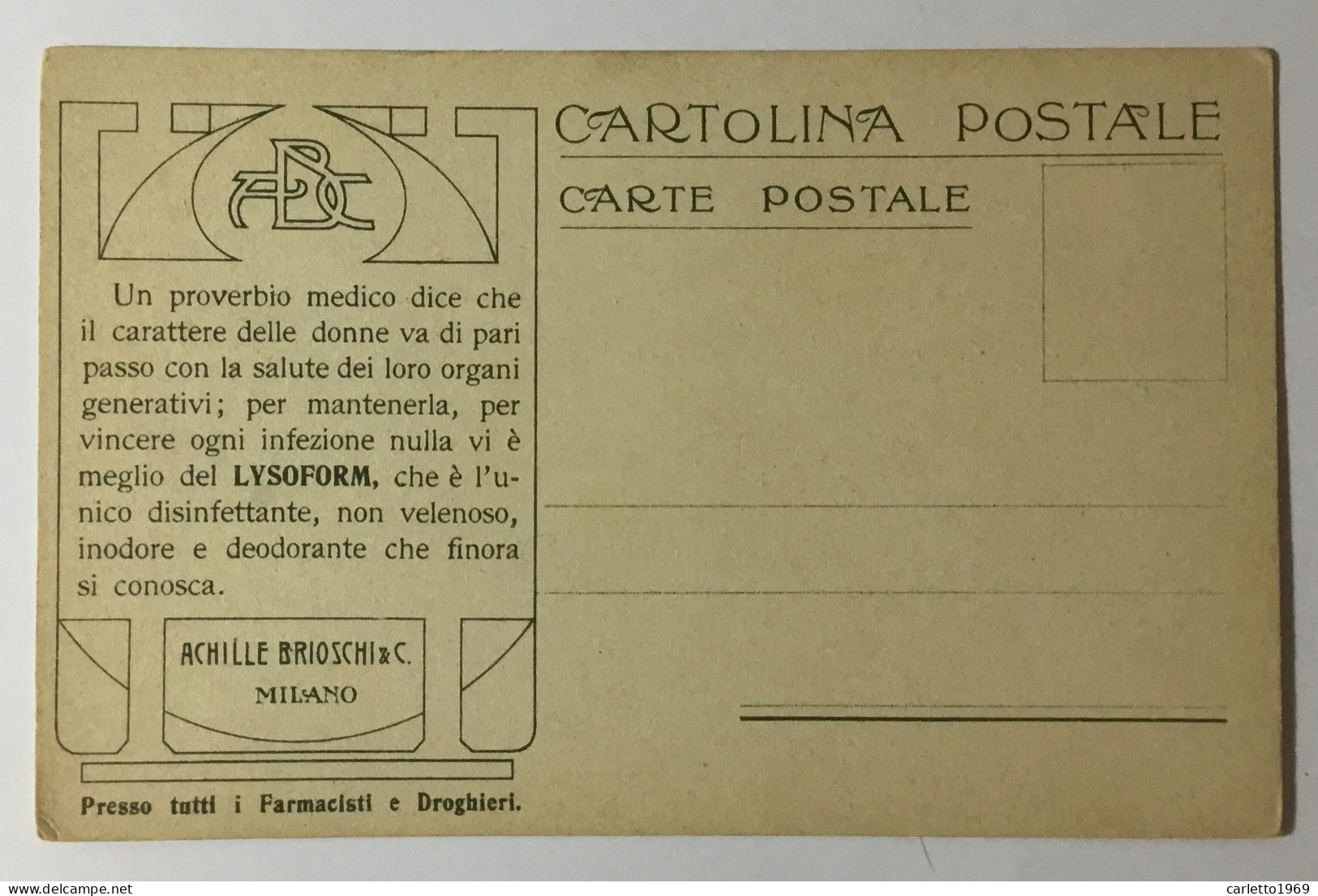 LA POSTA IN INGHILTERRA   - RETRO PUBBLICITÀ BRIOSCHI - NV FP - Postal Services