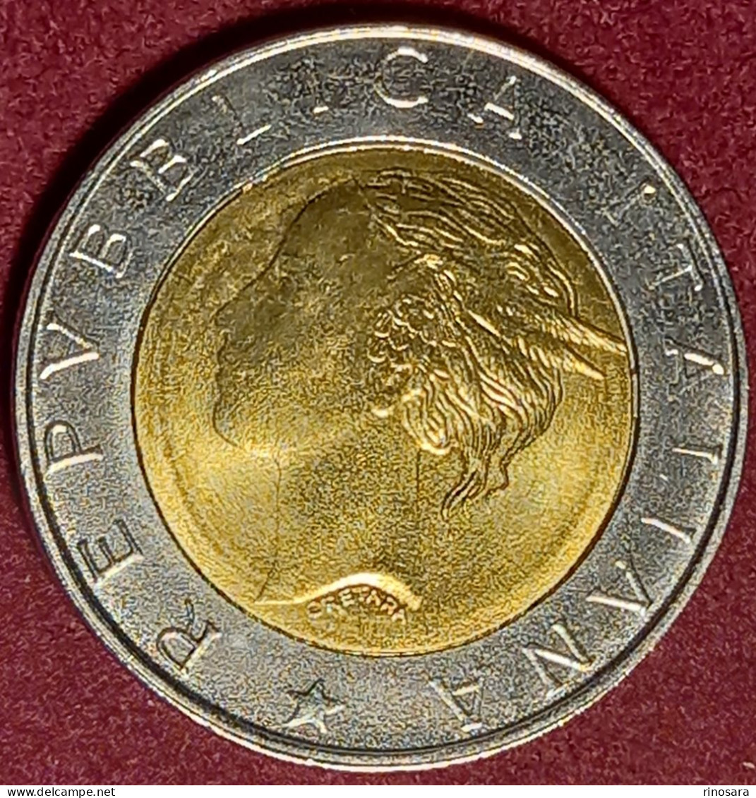 Errore Di Conio 500 Lire 1997 Repubblica Italiana Commemorativa Polizia Di Stato - Abarten Und Kuriositäten