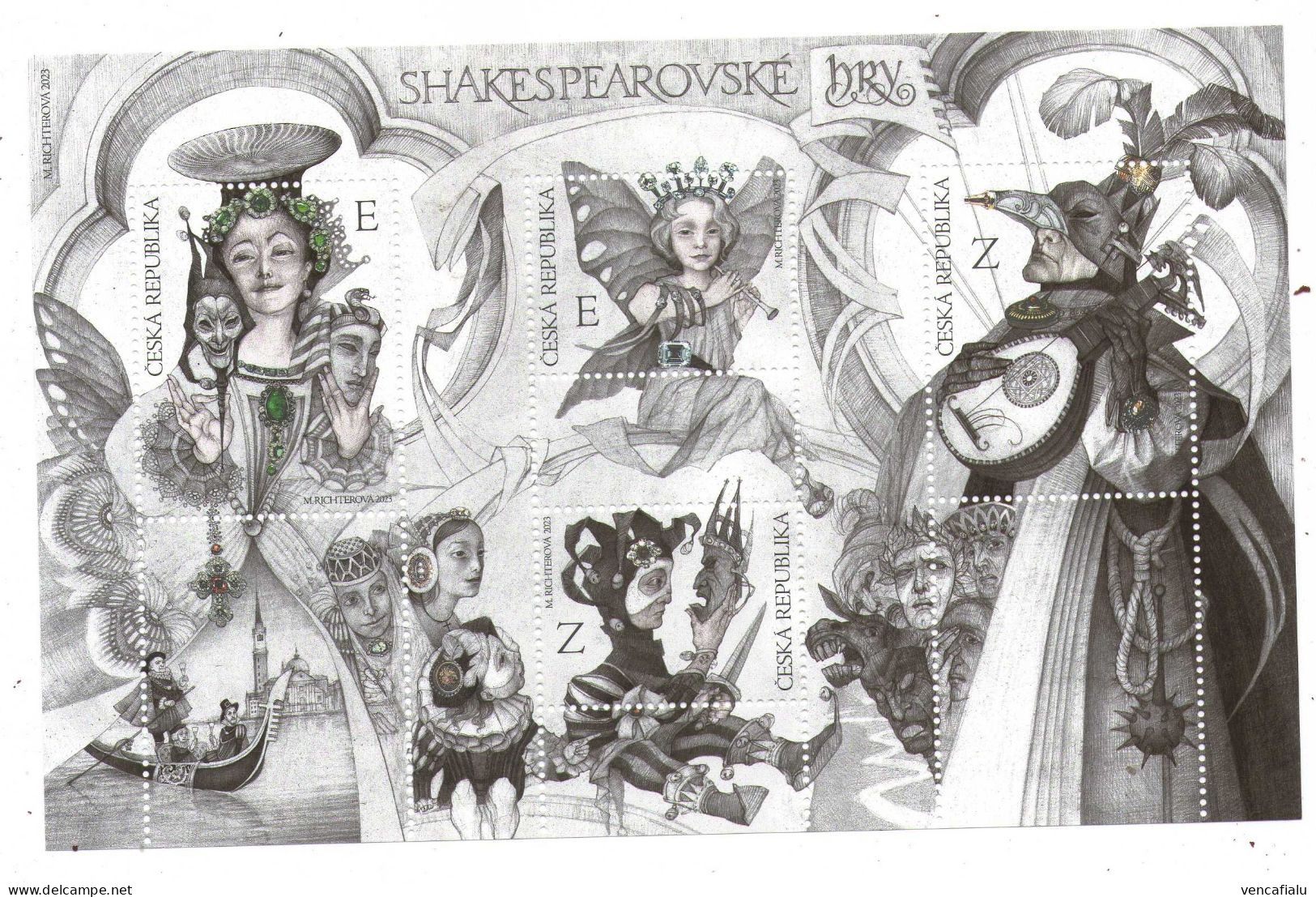 Years 2023 - Shakespear's Plays, S/S, MNH - Blocks & Sheetlets