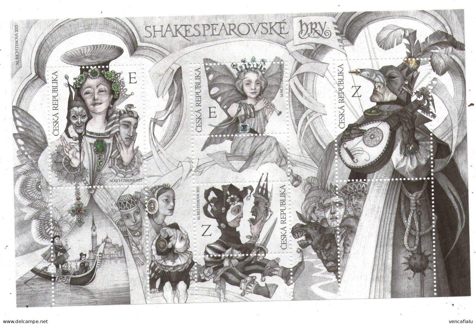 Years 2023 - Shakespear's Plays, S/S, MNH - Blokken & Velletjes