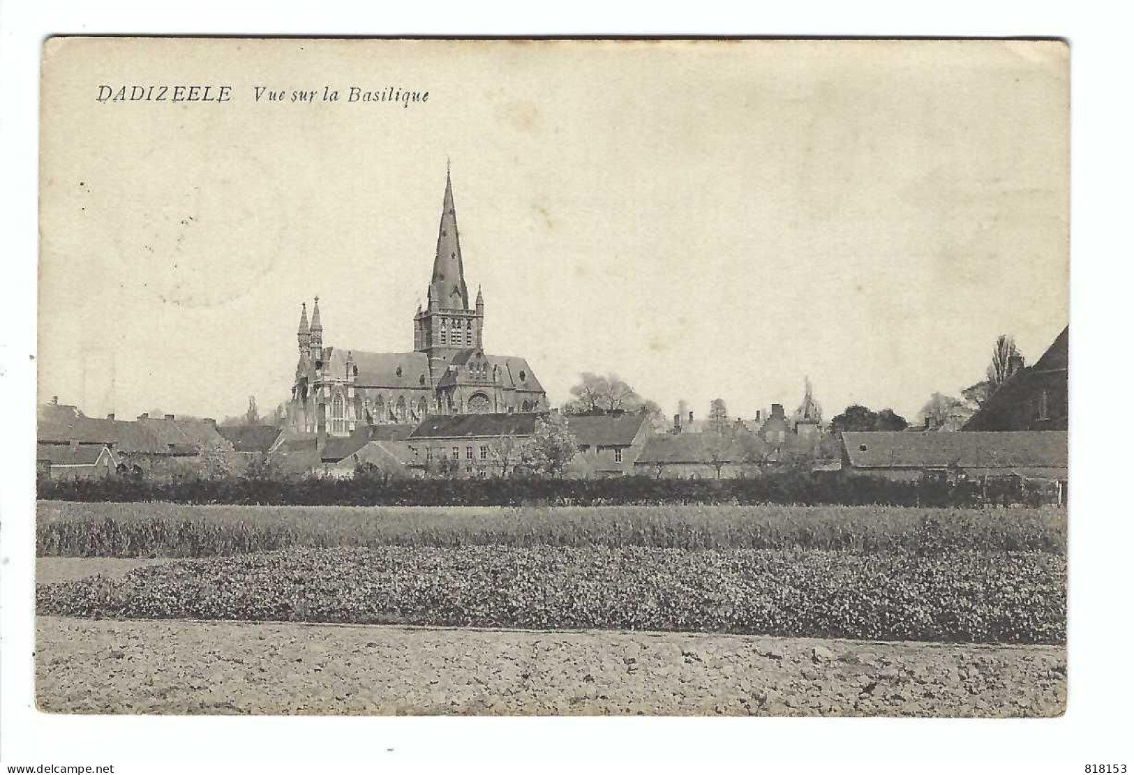 Dadizele  DADIZEELE  Vue Sur La Basilique 1912 - Moorslede