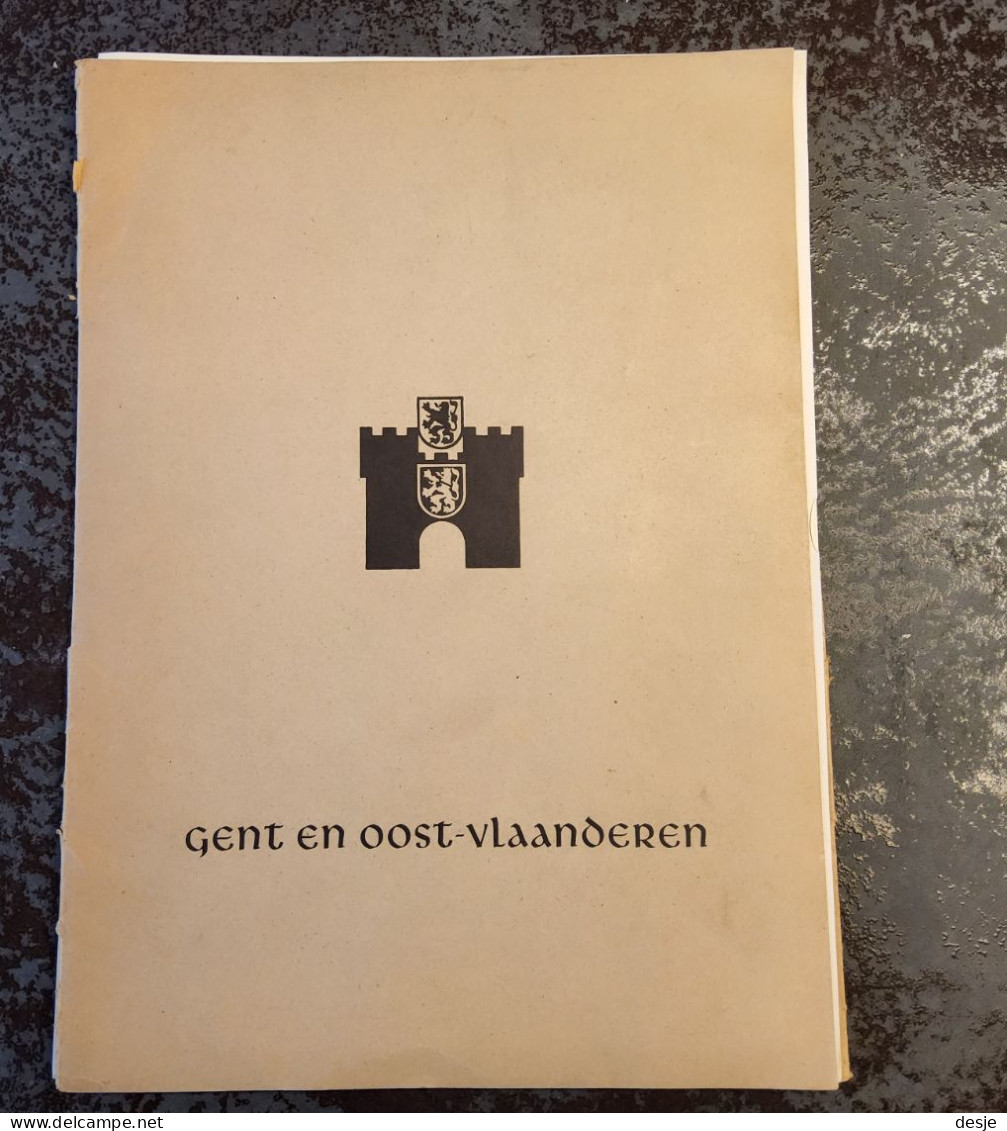 16 Houtskooltekeningen 1942 Van Gent En Oost-Vlaanderen Door Herman Verbaere(1905-1993) - Wasserfarben