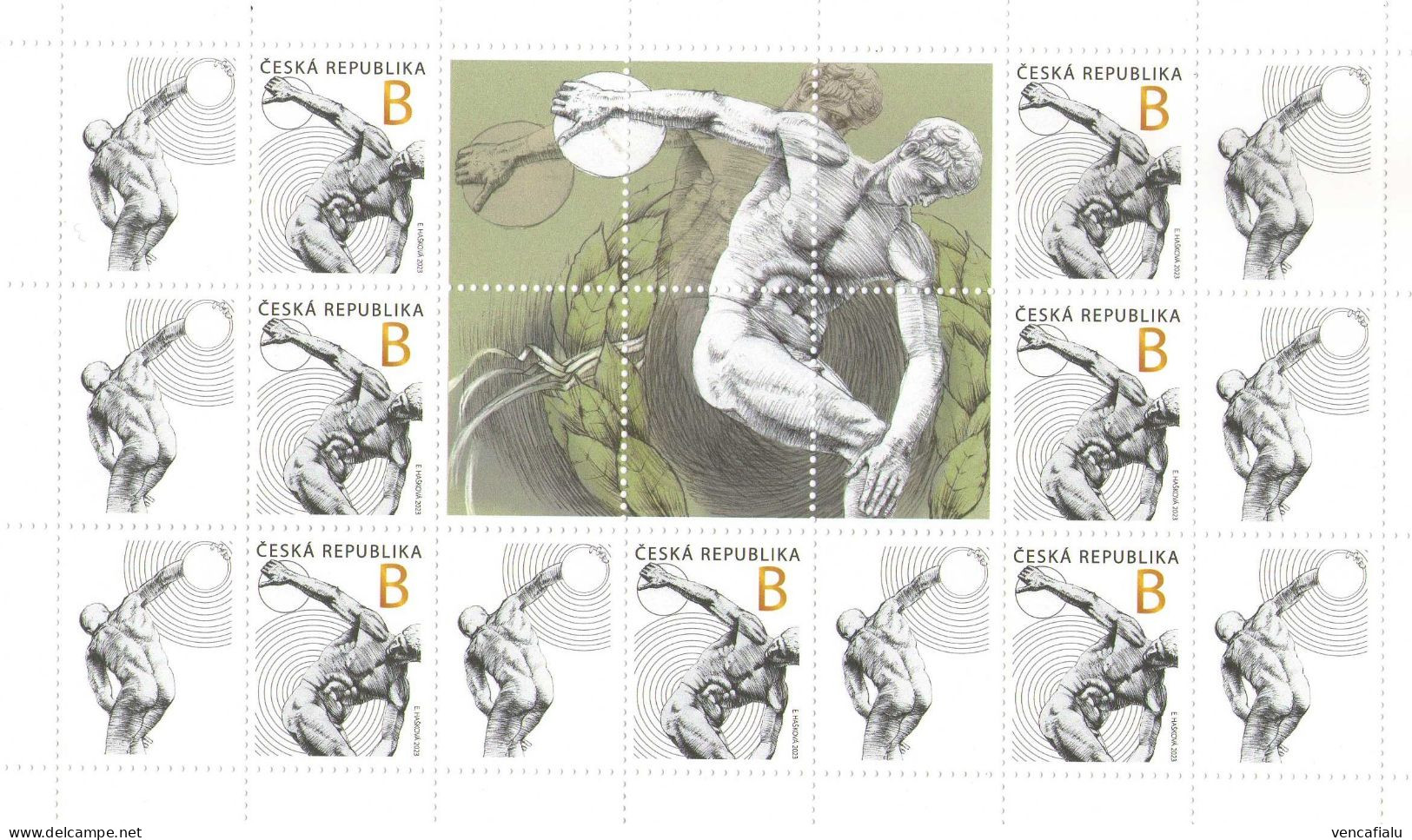 Year 2023 - Discobolos, MS, MNH - Blokken & Velletjes