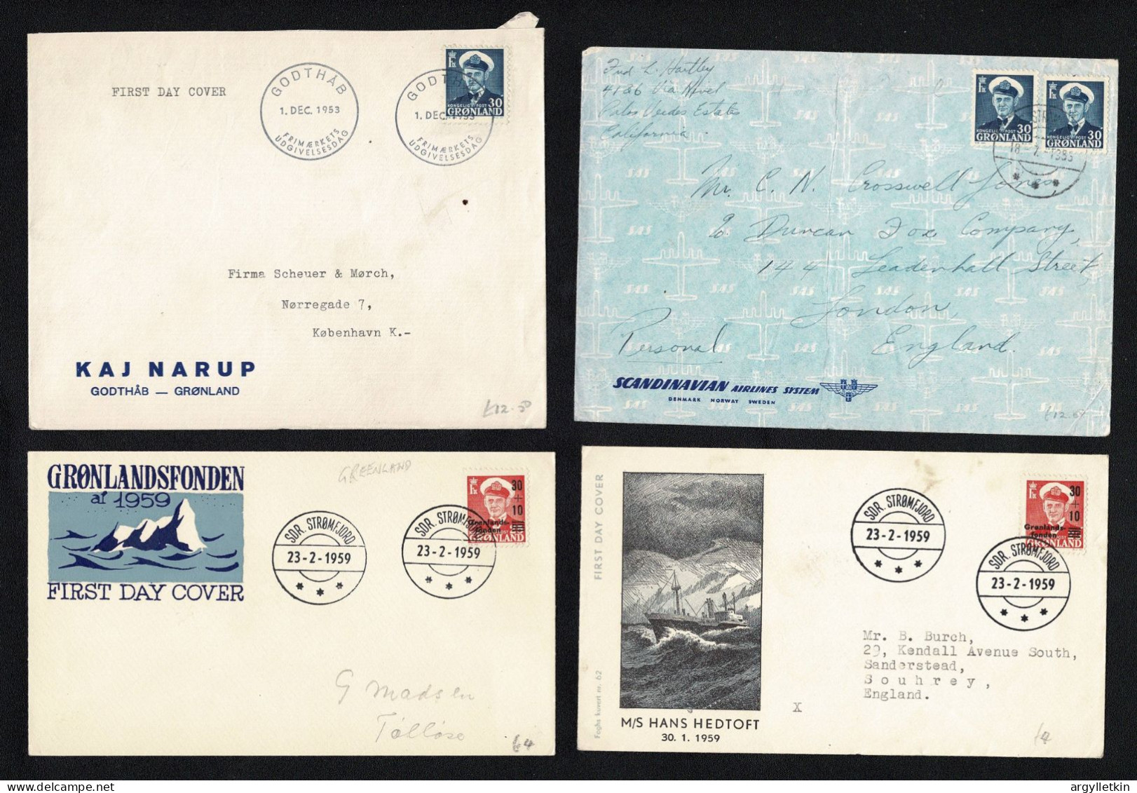 GREENLAND C1920-1985 COVERS AND CARDS - Brieven En Documenten