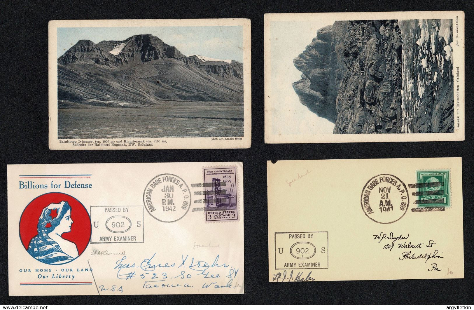 GREENLAND C1920-1985 COVERS AND CARDS - Covers & Documents