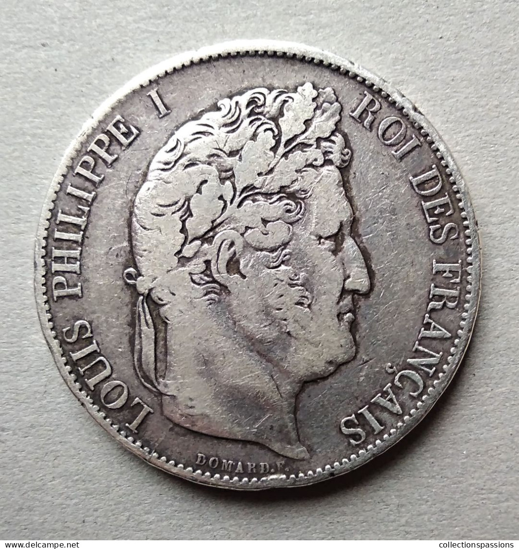 5 Francs. Louis Philippe I. 1844 BB - 5 Francs