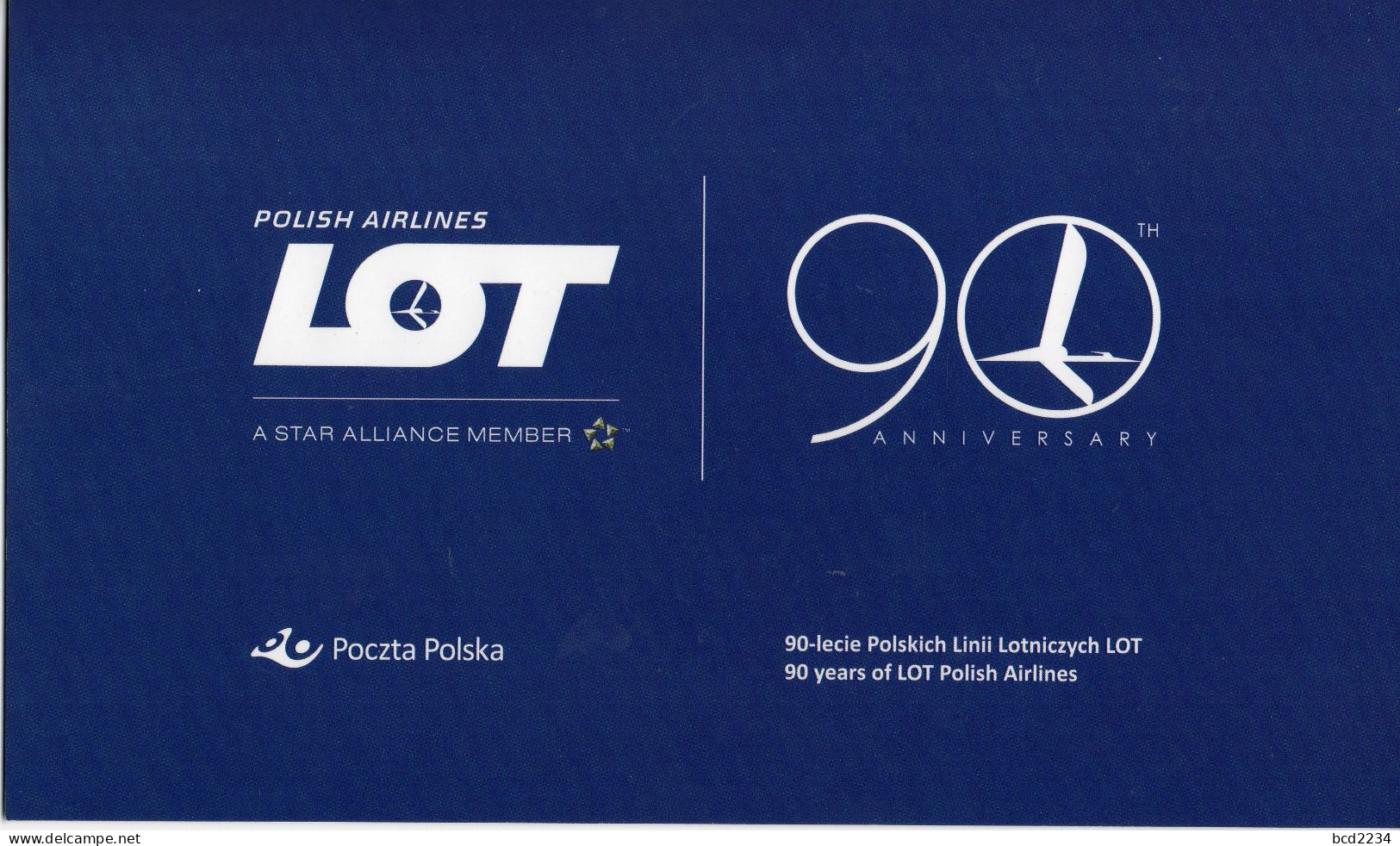 POLAND 2019 POST OFFICE SPECIAL LIMITED EDITION FOLDER: 90 YEARS OF LOT POLISH AIRLINES PLANES FLIGHT AIRCRAFT - Storia Postale