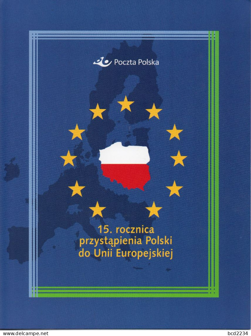 POLAND 2019 POST OFFICE SPECIAL LIMITED EDITION FOLDER: 15TH ANNIVERSARY OF POLISH ACCESSION TO EU EUROPEAN UNION 2004 - Briefe U. Dokumente
