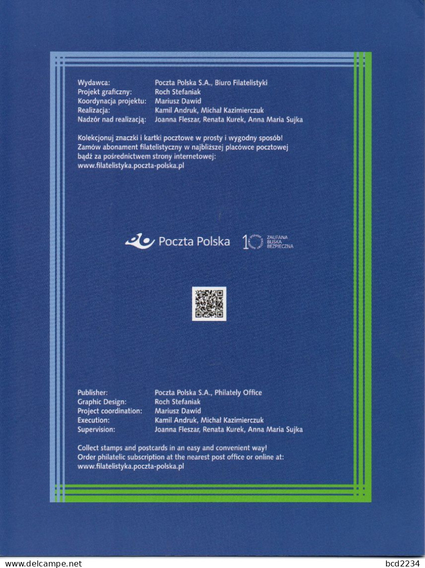 POLAND 2019 POST OFFICE SPECIAL LIMITED EDITION FOLDER: 15TH ANNIVERSARY OF POLISH ACCESSION TO EU EUROPEAN UNION 2004 - Covers & Documents