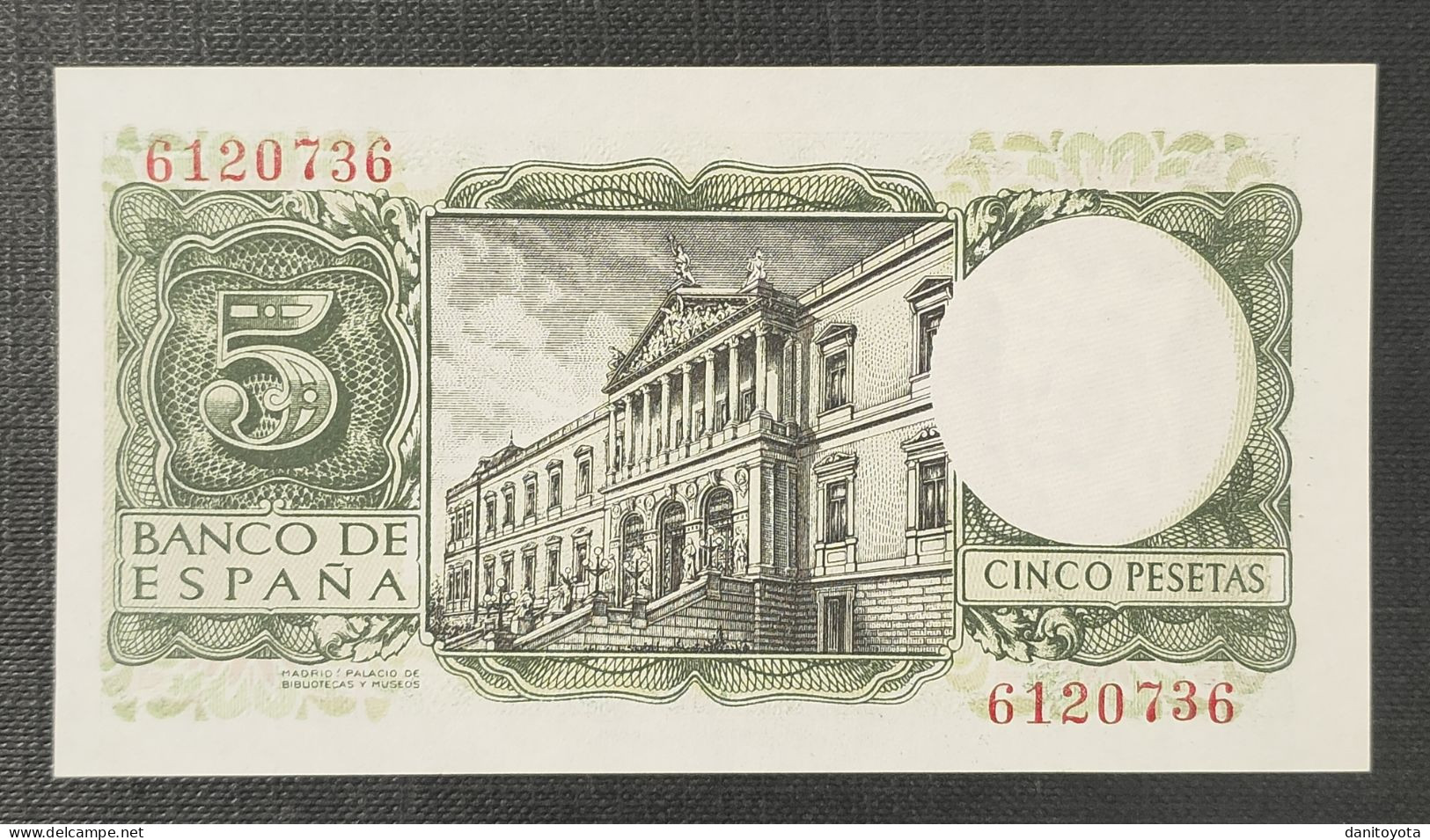 ESPAÑA. EDIFIL 466. . 5 PTAS 22 DE JULIO DE 1954, SIN SERIE, SIN CIRCULAR. - 5 Pesetas