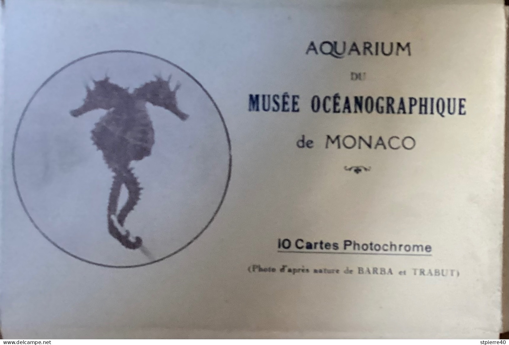 Pochette De 10 CP : Aquarium Du Musée Océanographique De MONACO (Barba Et Trabut) - Musée Océanographique