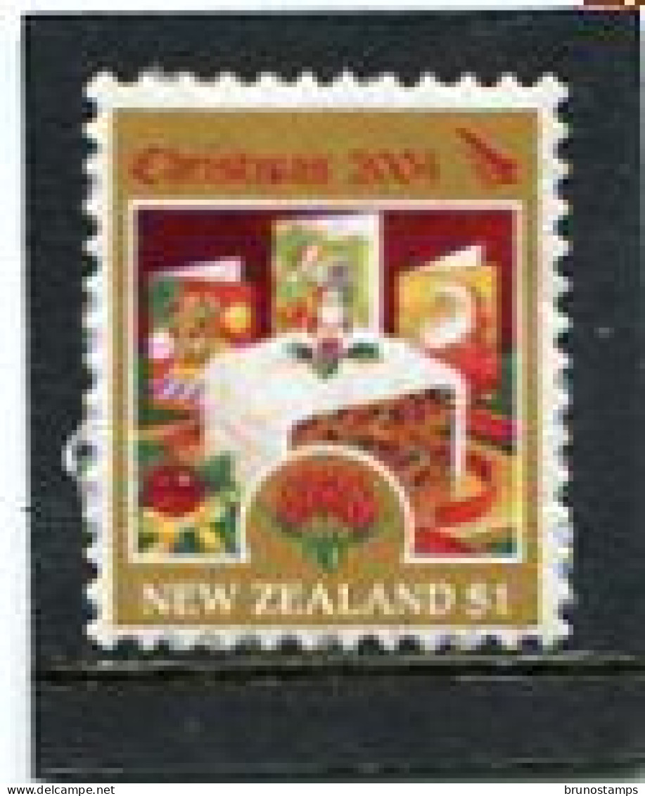 NEW ZEALAND - 2004  1$  CHRISTMAS  SELF ADHESIVE  FINE  USED - Gebruikt