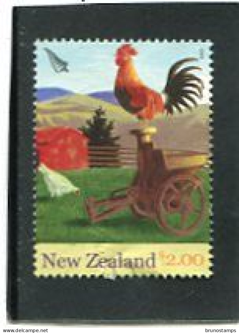 NEW ZEALAND - 2005  2$   ROOSTER  FINE  USED - Usati